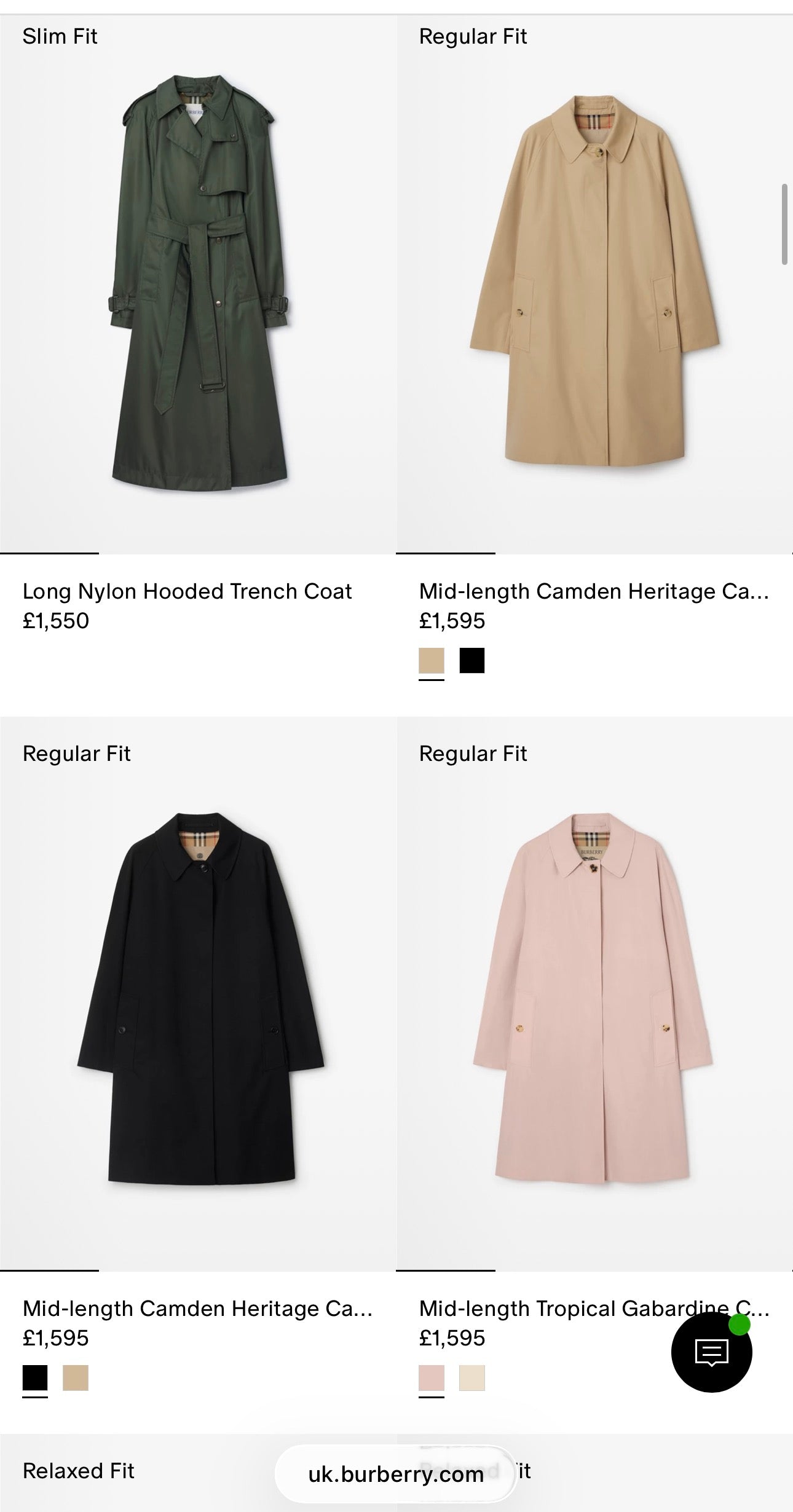 Trench Burberry vintage petite light nude în croi clasic