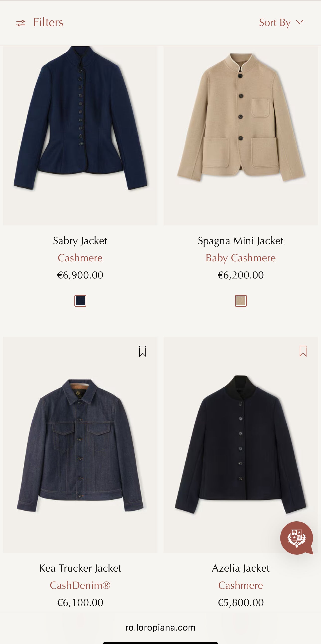 Sacou ultra luxury Loro Piana din stofă 100% cașmir