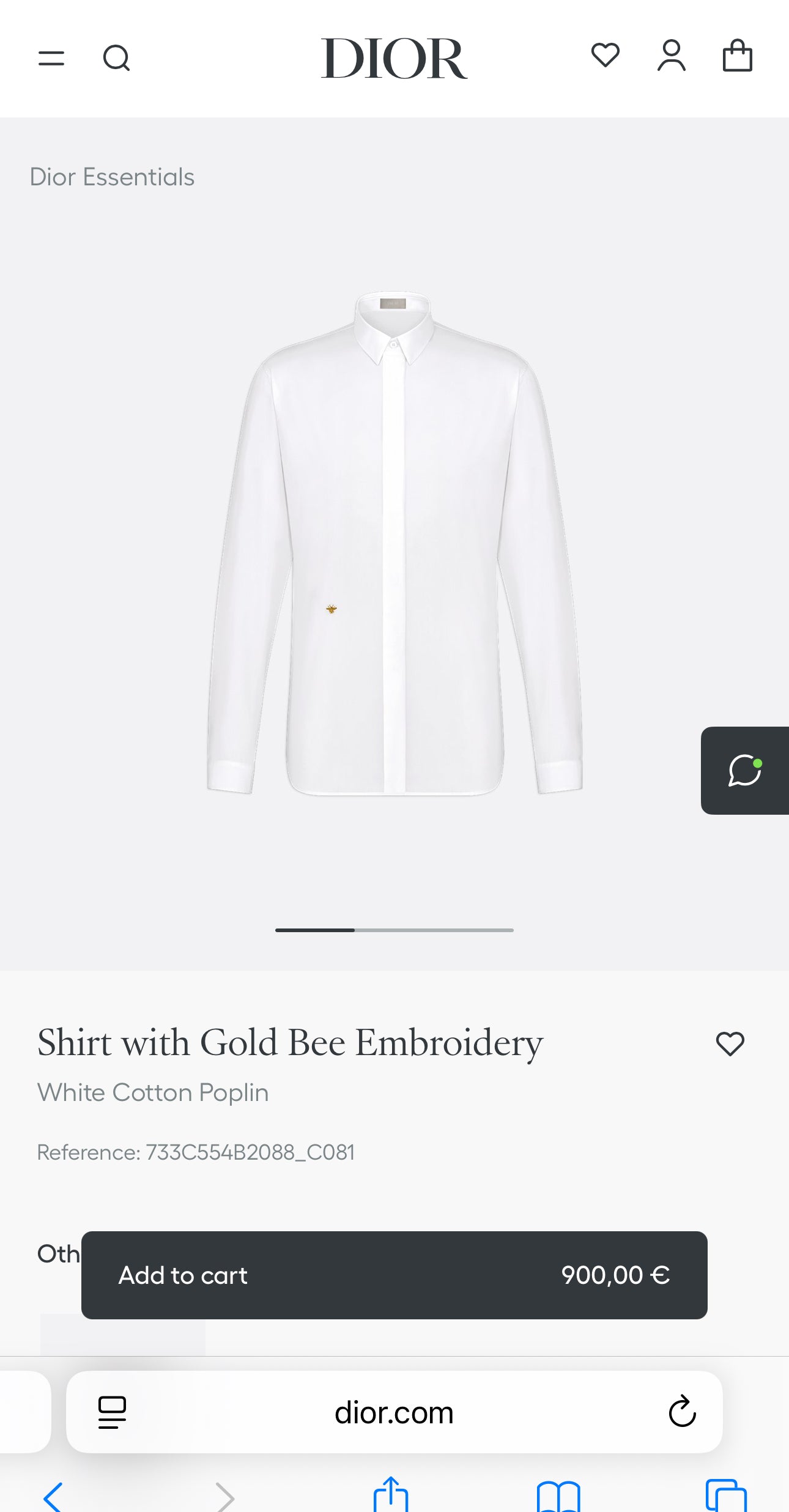 Cămașa vintage Dior