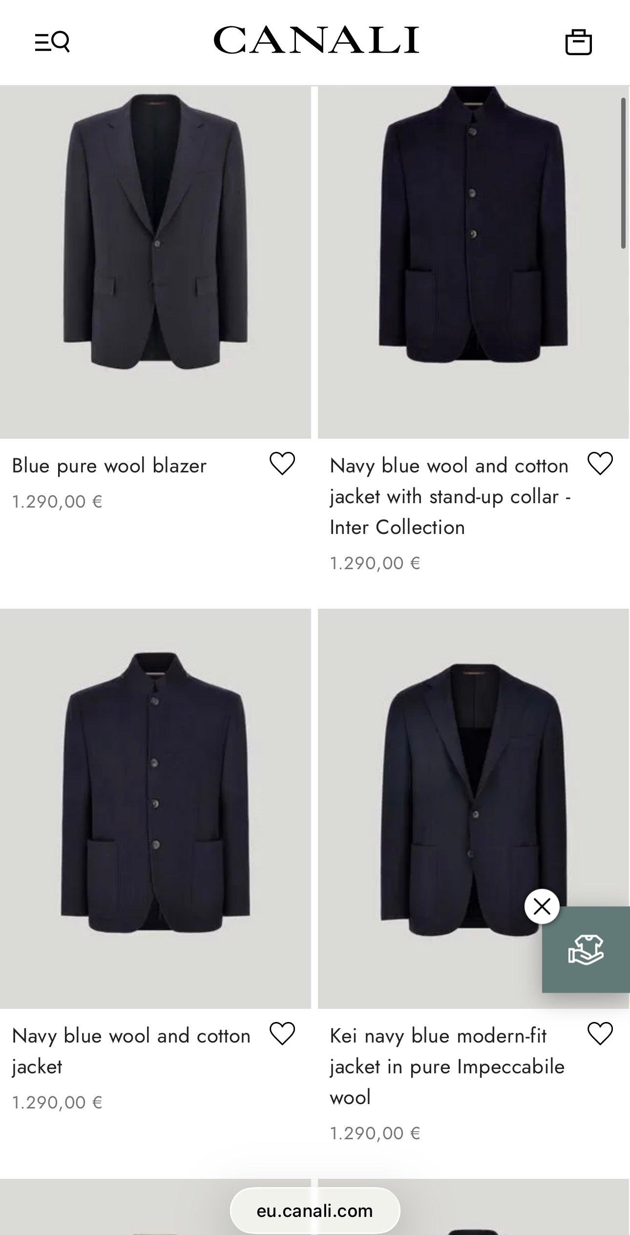 Costum luxury Canali în croi super actual off white din bumbac