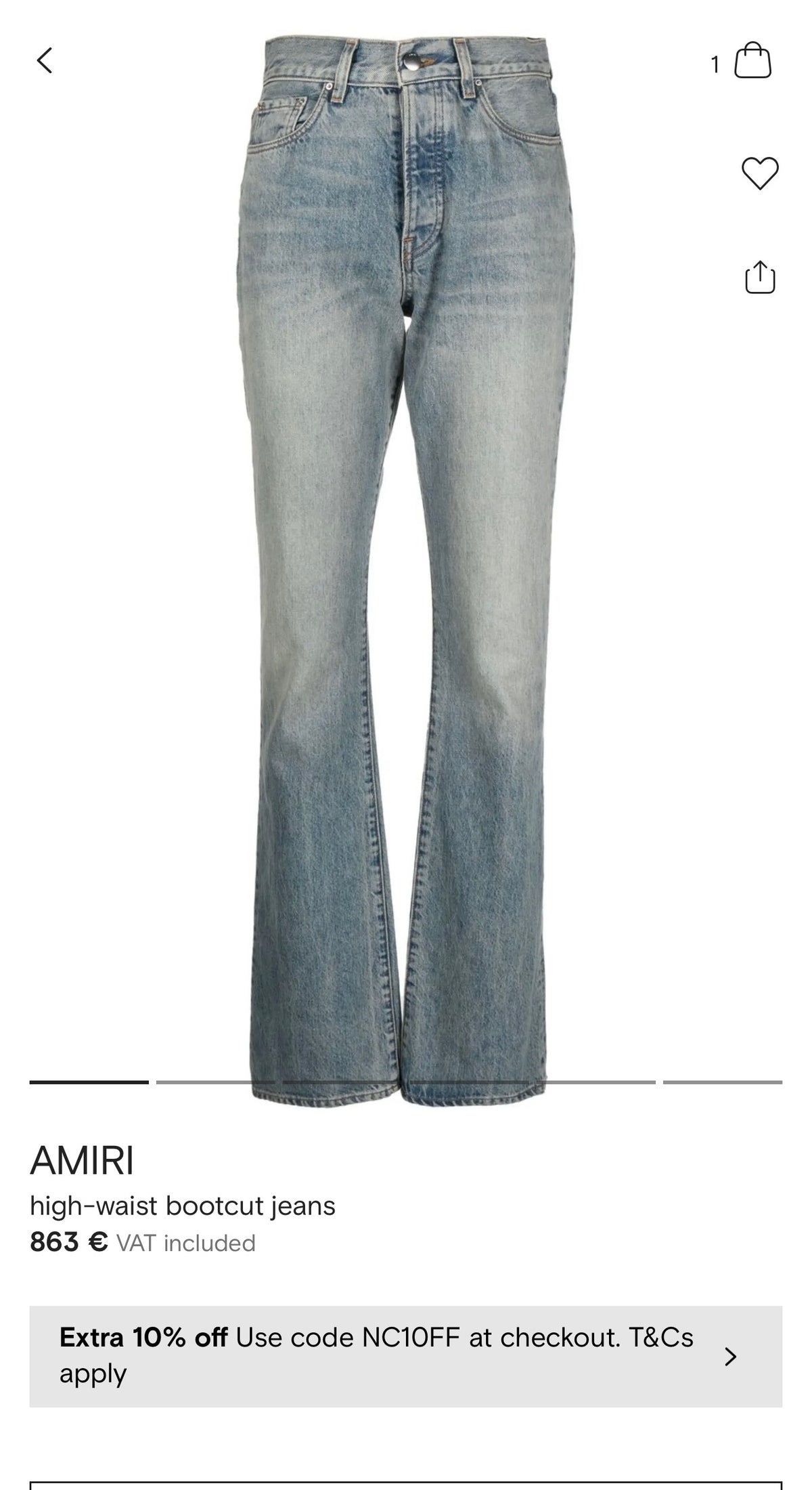 Jeans tall luxury Amiri skinny fit distress effect classic wash tall
