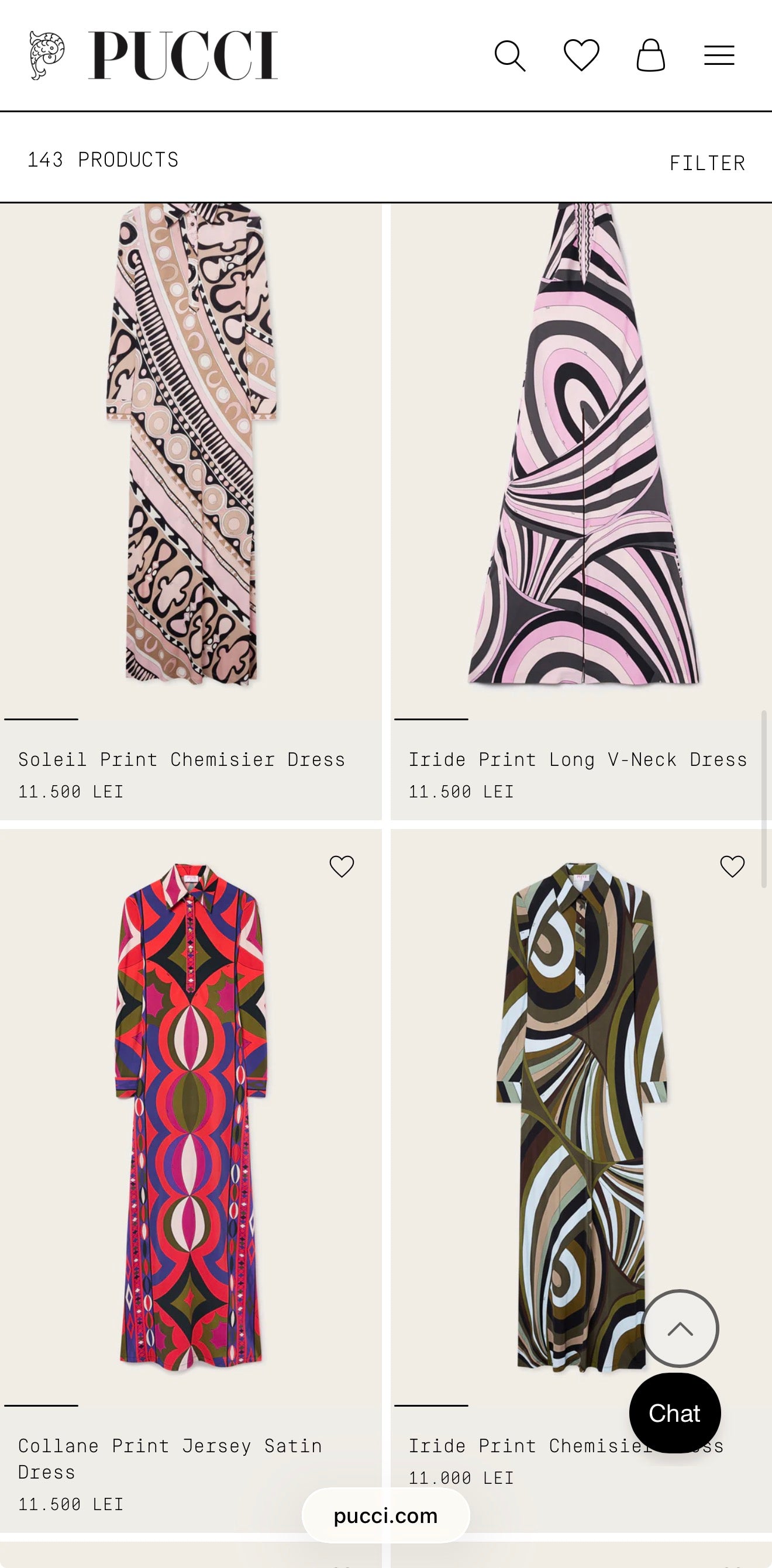 Rochie iconic ultra luxury Emilio Pucci vintage de colecție din mătase naturală