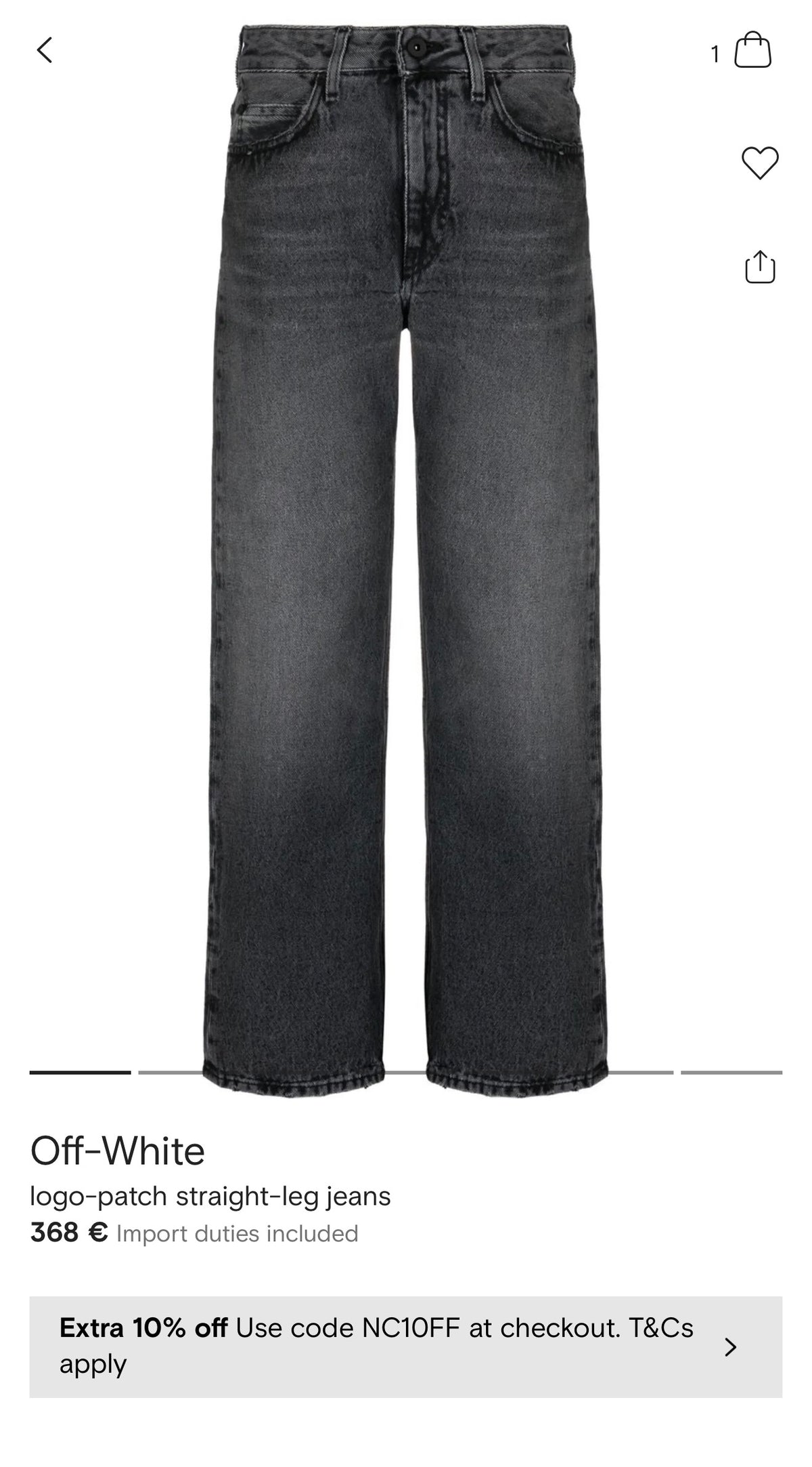 Jeans Off White modelatori ultra confort skinny fit