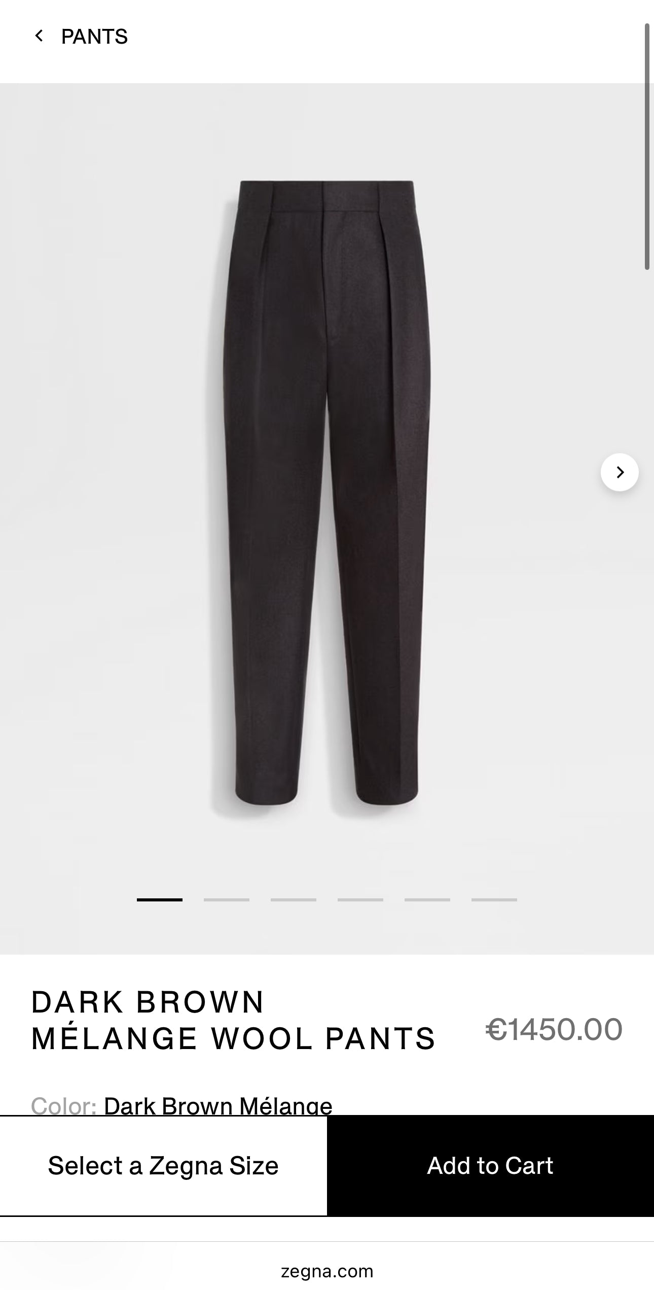 Pantaloni luxury Zegna din lana extrafina ‘high performance’