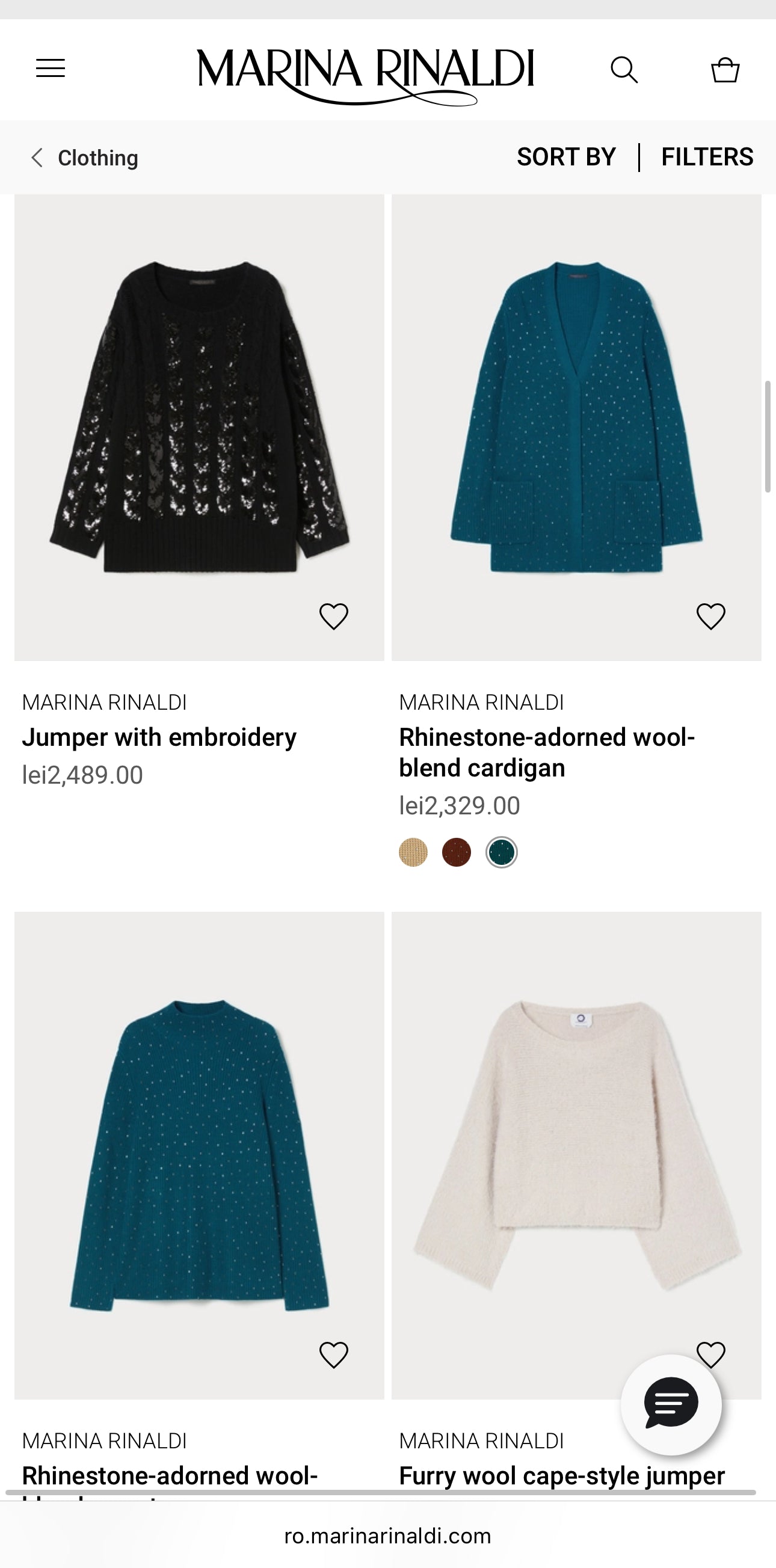 Sacou din tricot de lana de brand luxury plus size Marina Rinaldi