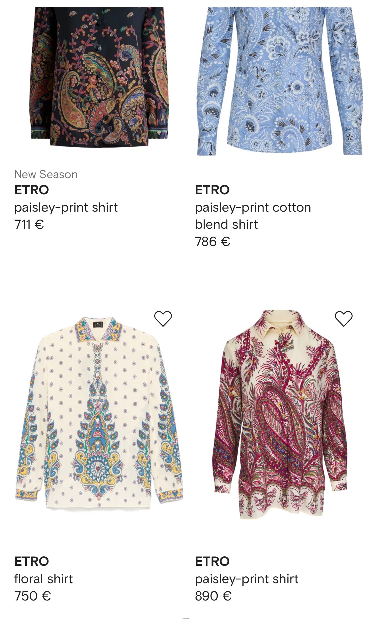 Cămașa luxury Etro în dungi și print floral specific brandului