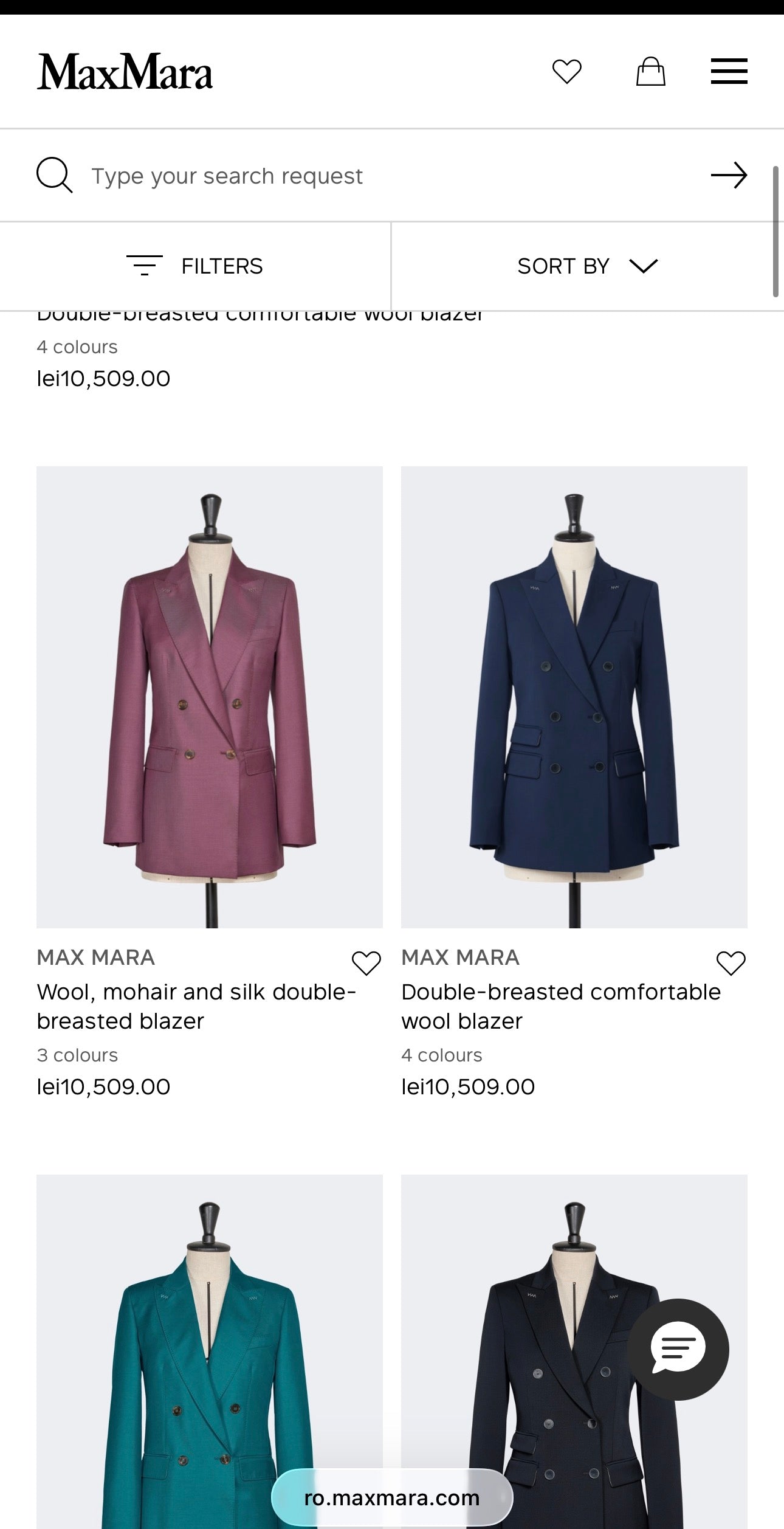 Set Max Mara din mătase naturală cu print floral de la business la seara