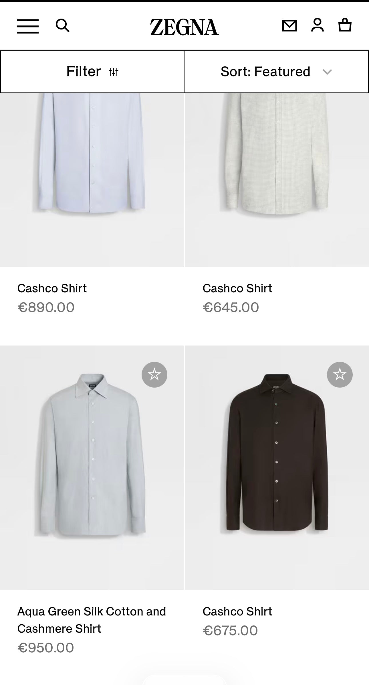 Cămașa Zegna ‘soft’ în carouri