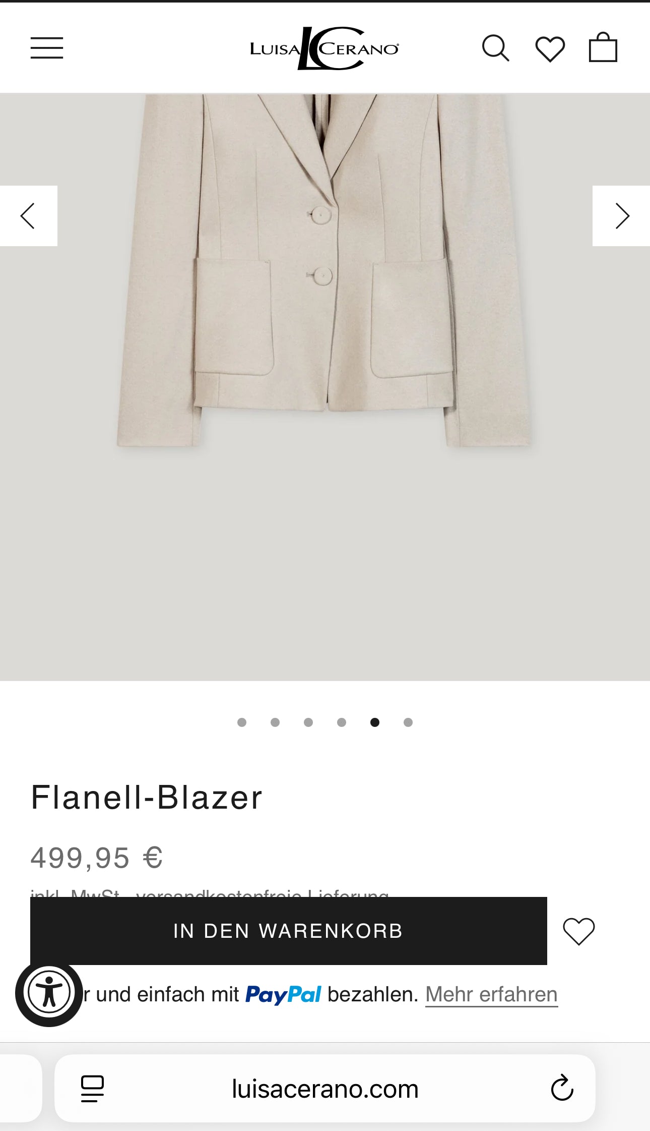 Sacou de brand luxury Luisa Cerano din lana cu mătase și influențe military