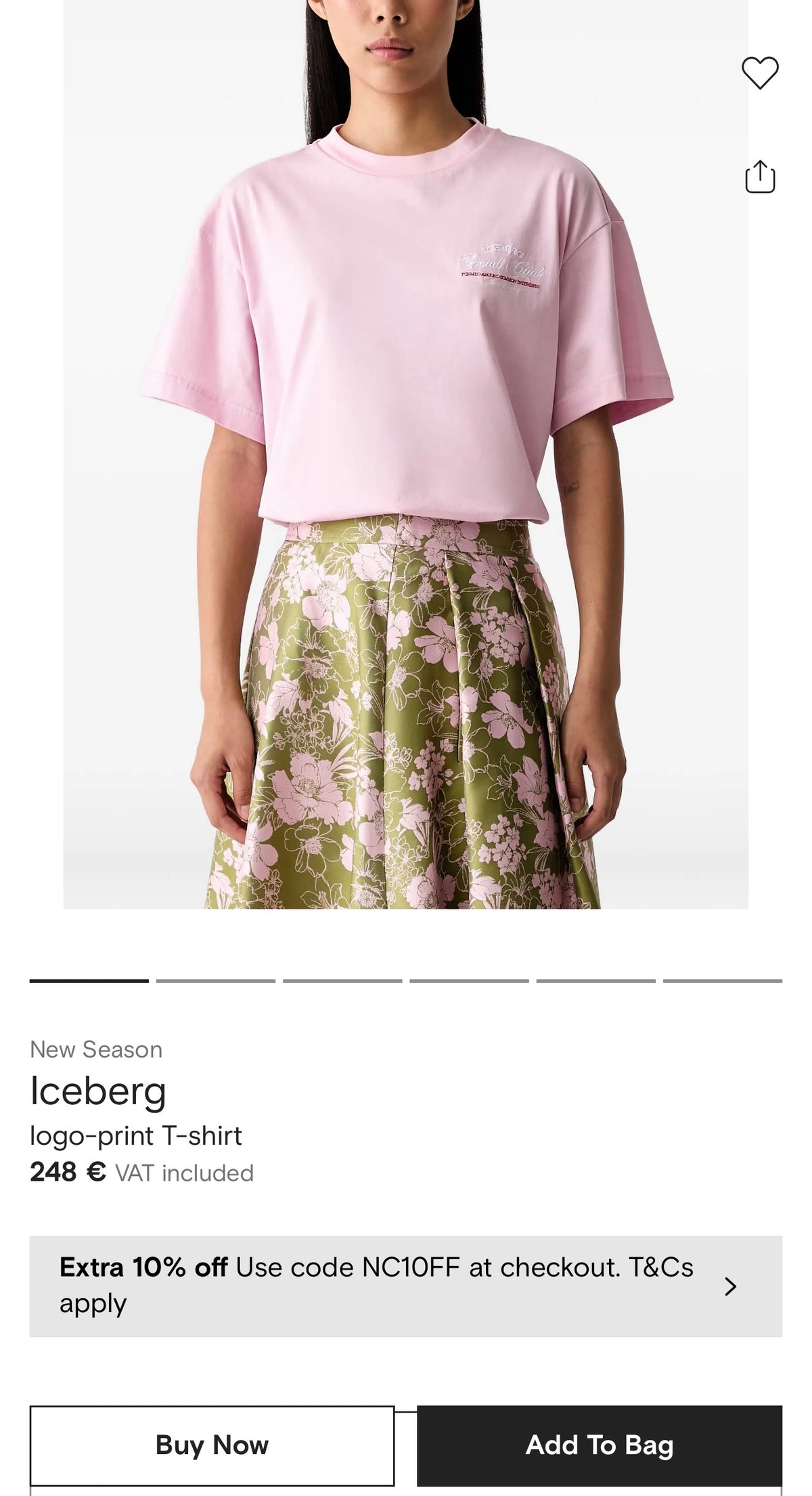 Tricou luxury Iceberg cu aplicații manuale din bumbac ultra confort