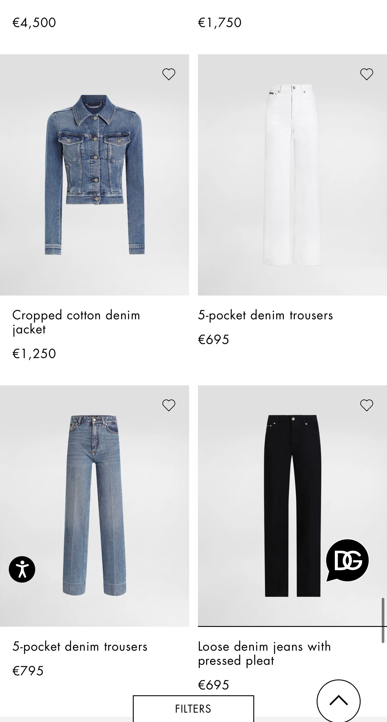 Jeans Dolce&Gabbana de vară straight leg cu aplicații metalice specifice brandului