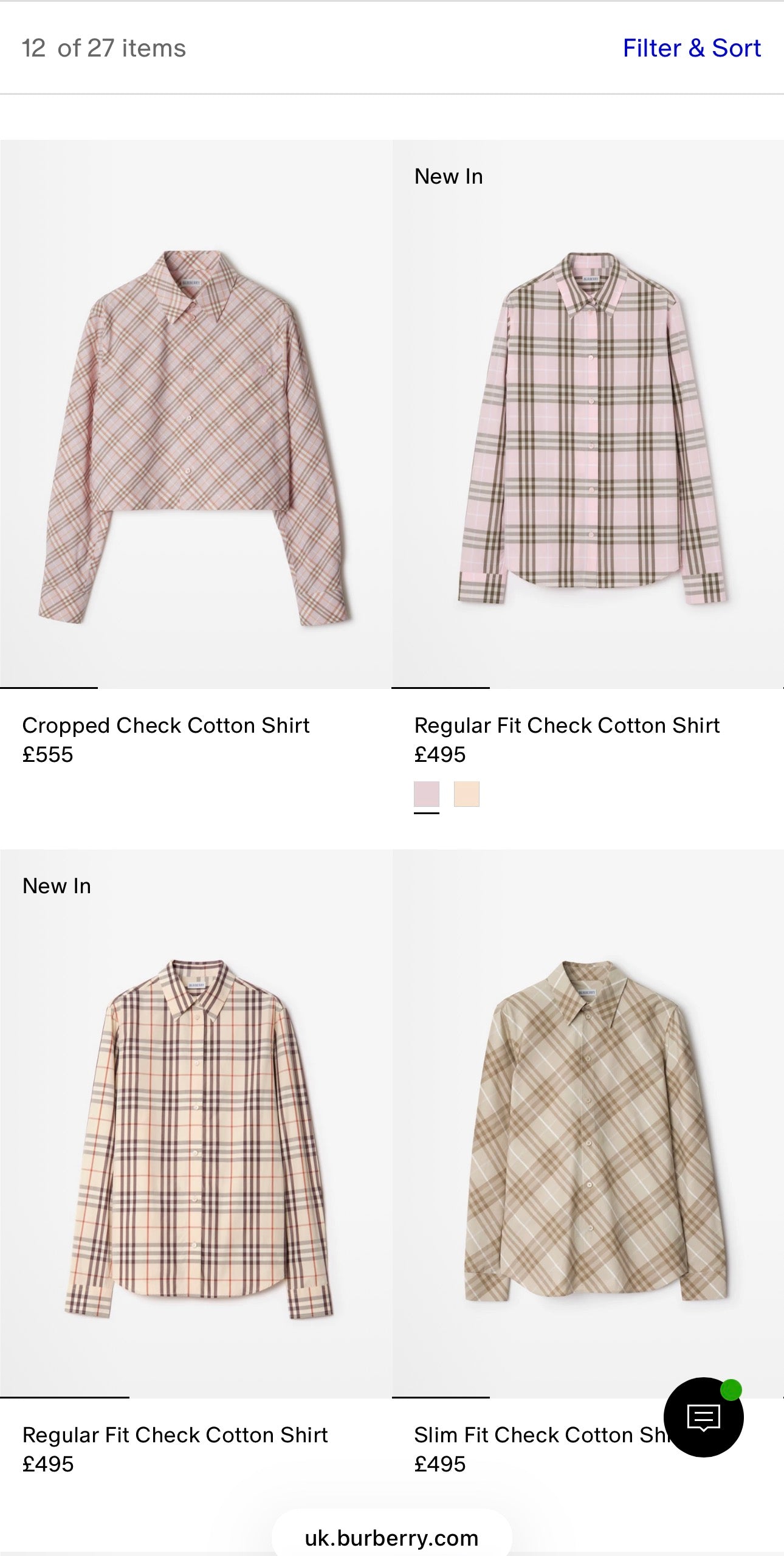 Cămașa Burberry cu influențe soft military super în trend din poplin