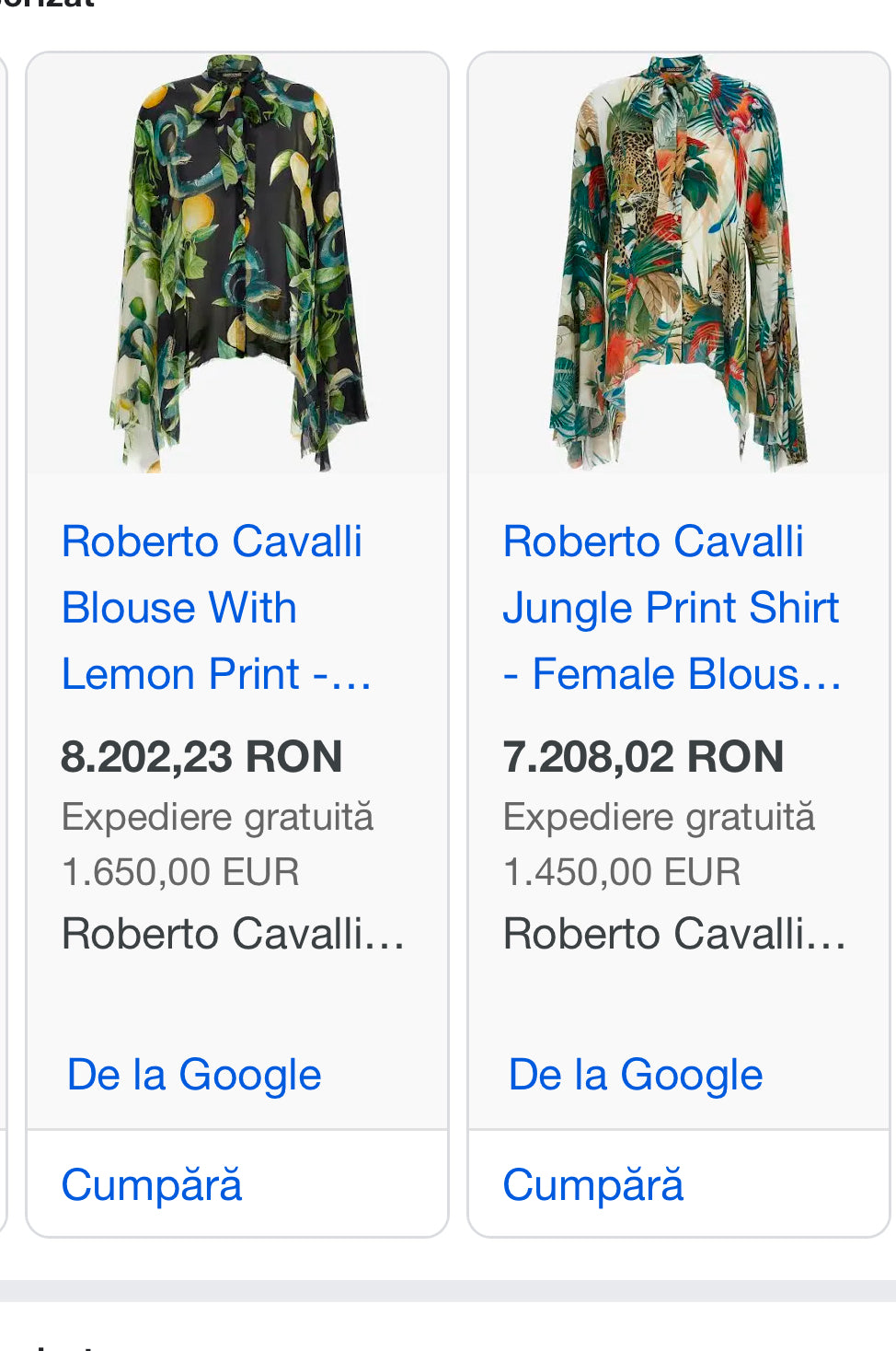 Cămașa Roberto Cavalli din mătase naturală