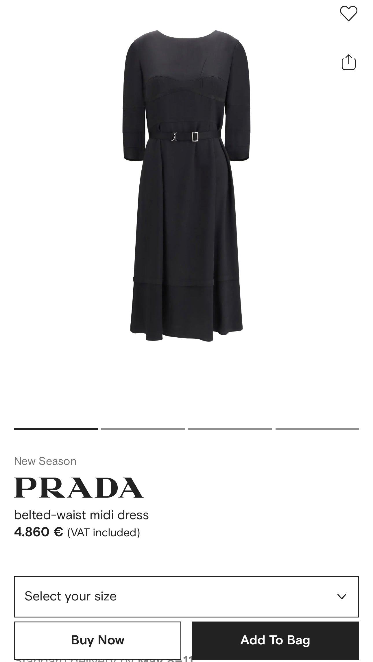 LBD Prada de la business la cocktail în croi atemporal din Georgette