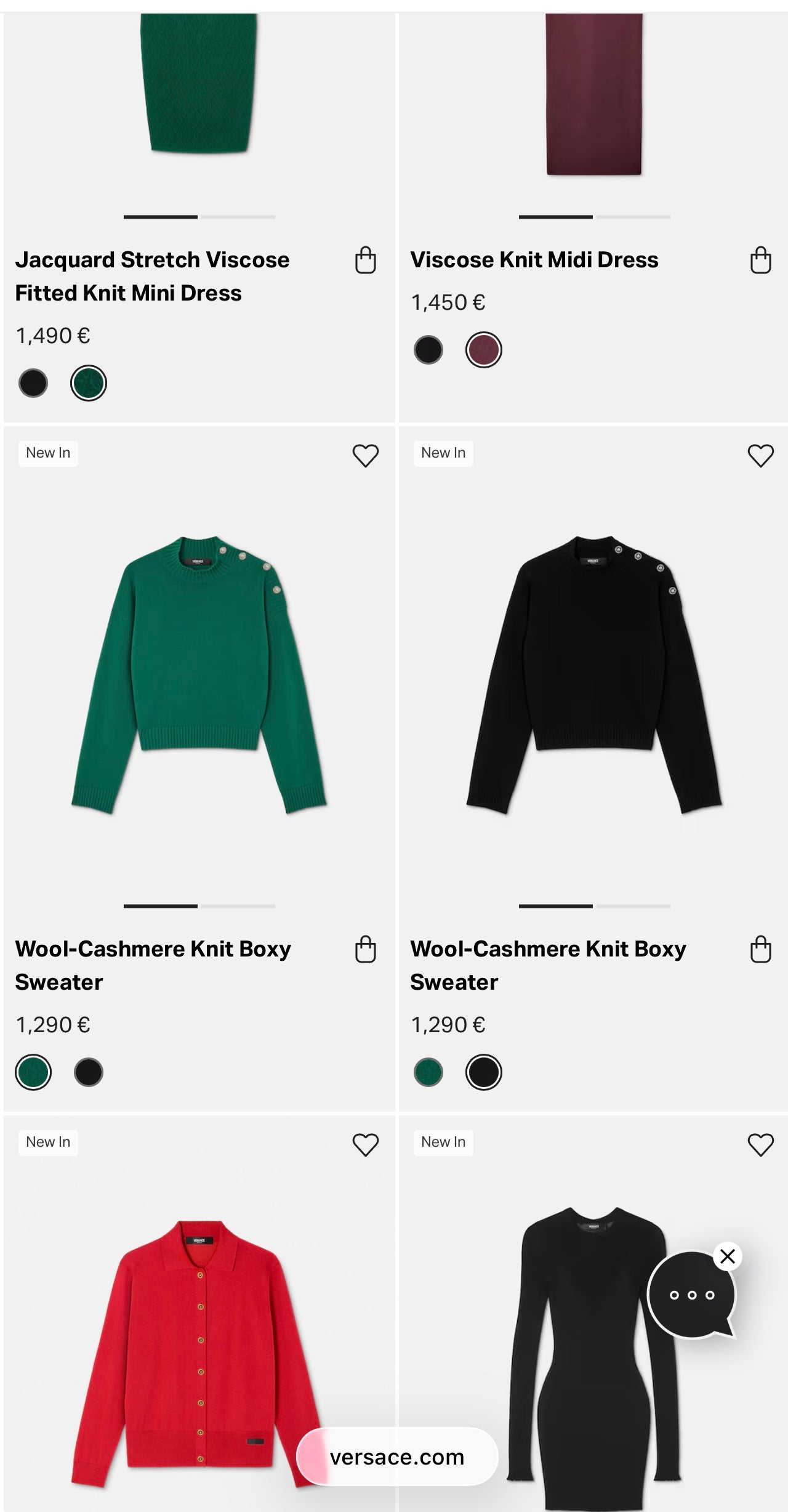 Pulover vintage Versace în croi lejer din lana extrafina texturată