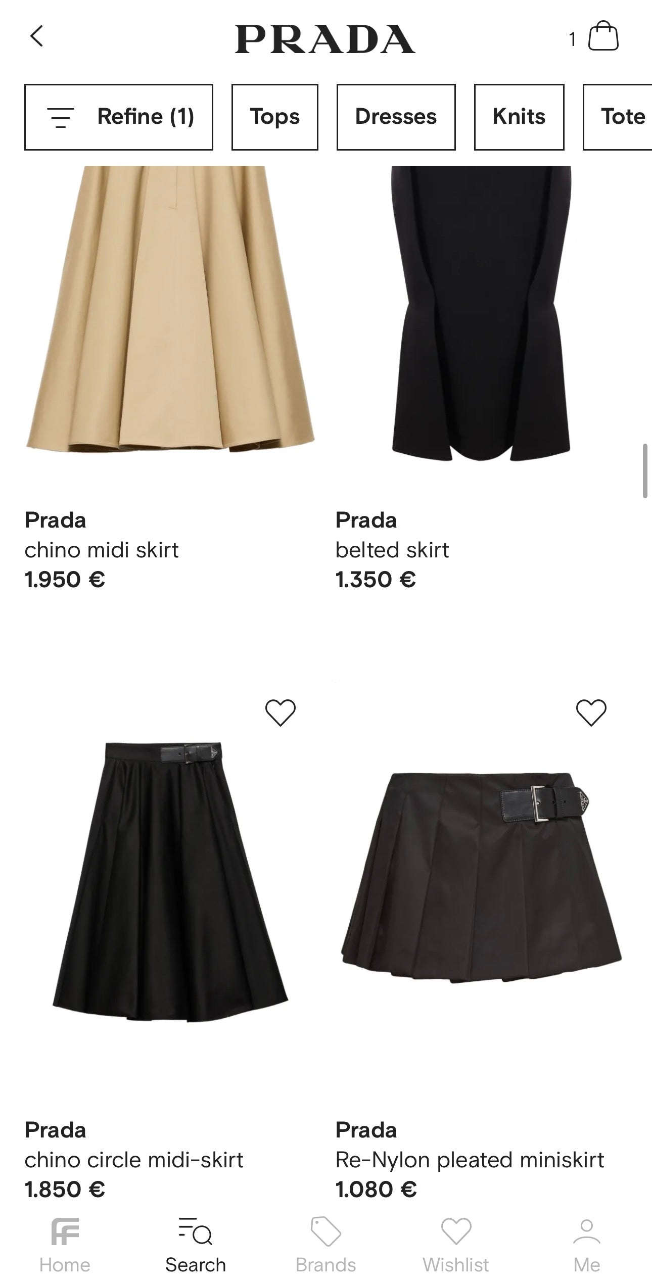 Fustă Prada bijuterie din jacquard cu mătase naturală