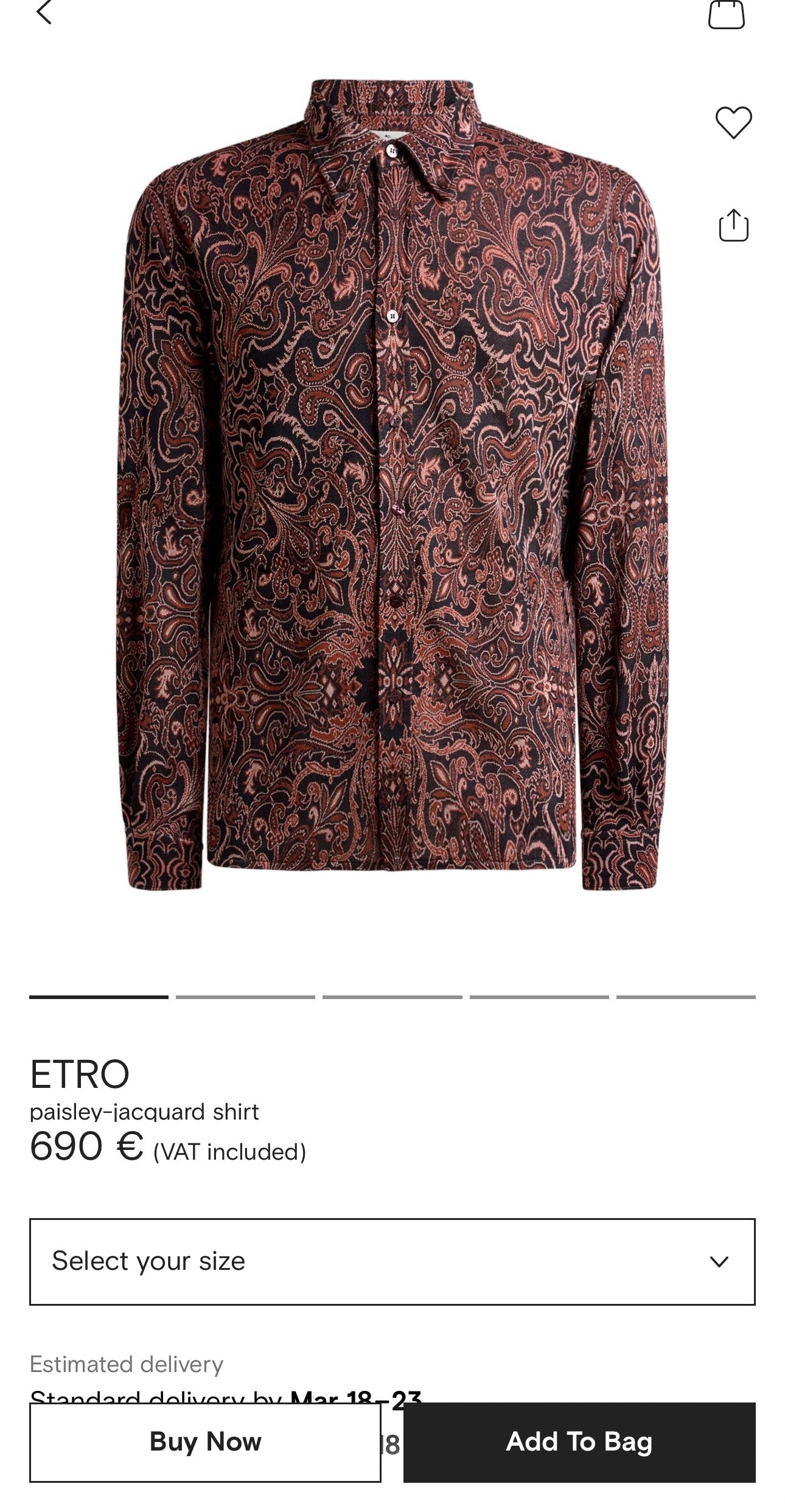 Cămașa luxury Etro in dungi verticale in croi actual