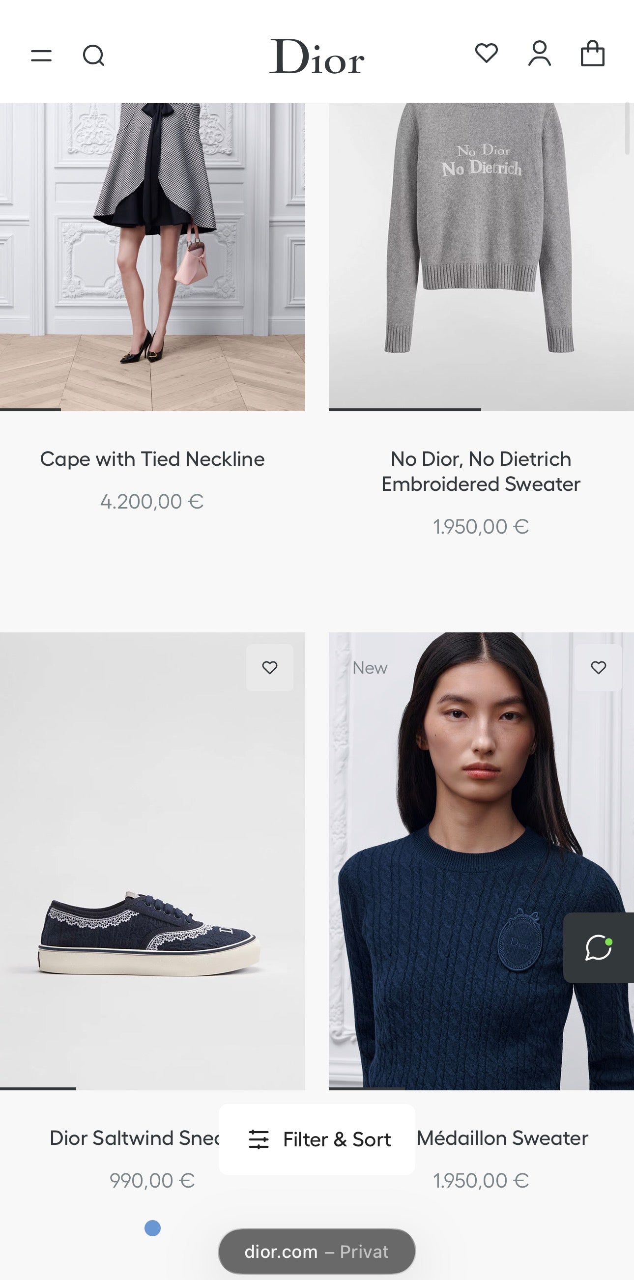 Cardigan vintage Dior cu nasturi perlă