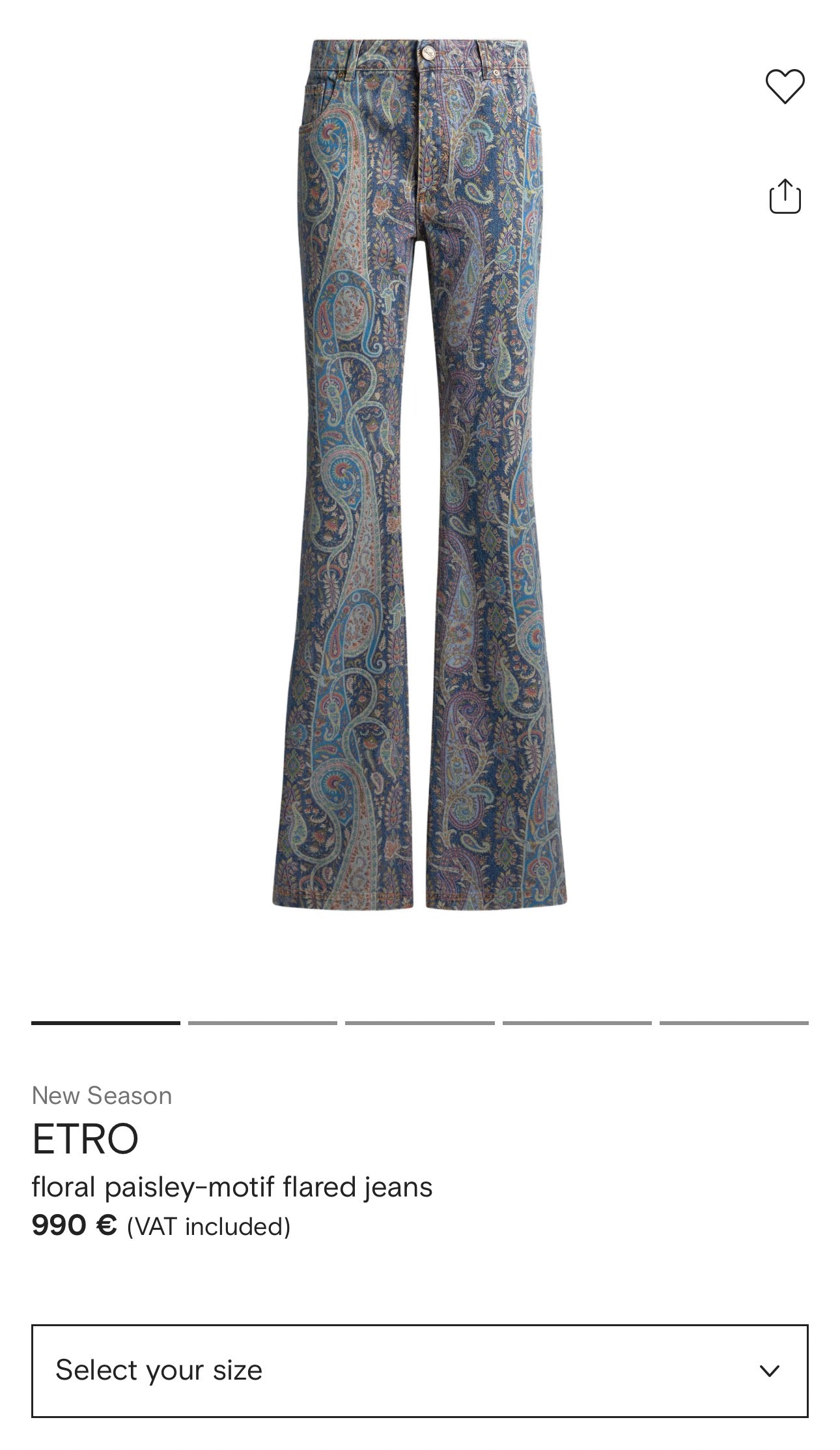 Pantaloni camel Etro petite cu print paisley specific brandului ultra confort modelatori