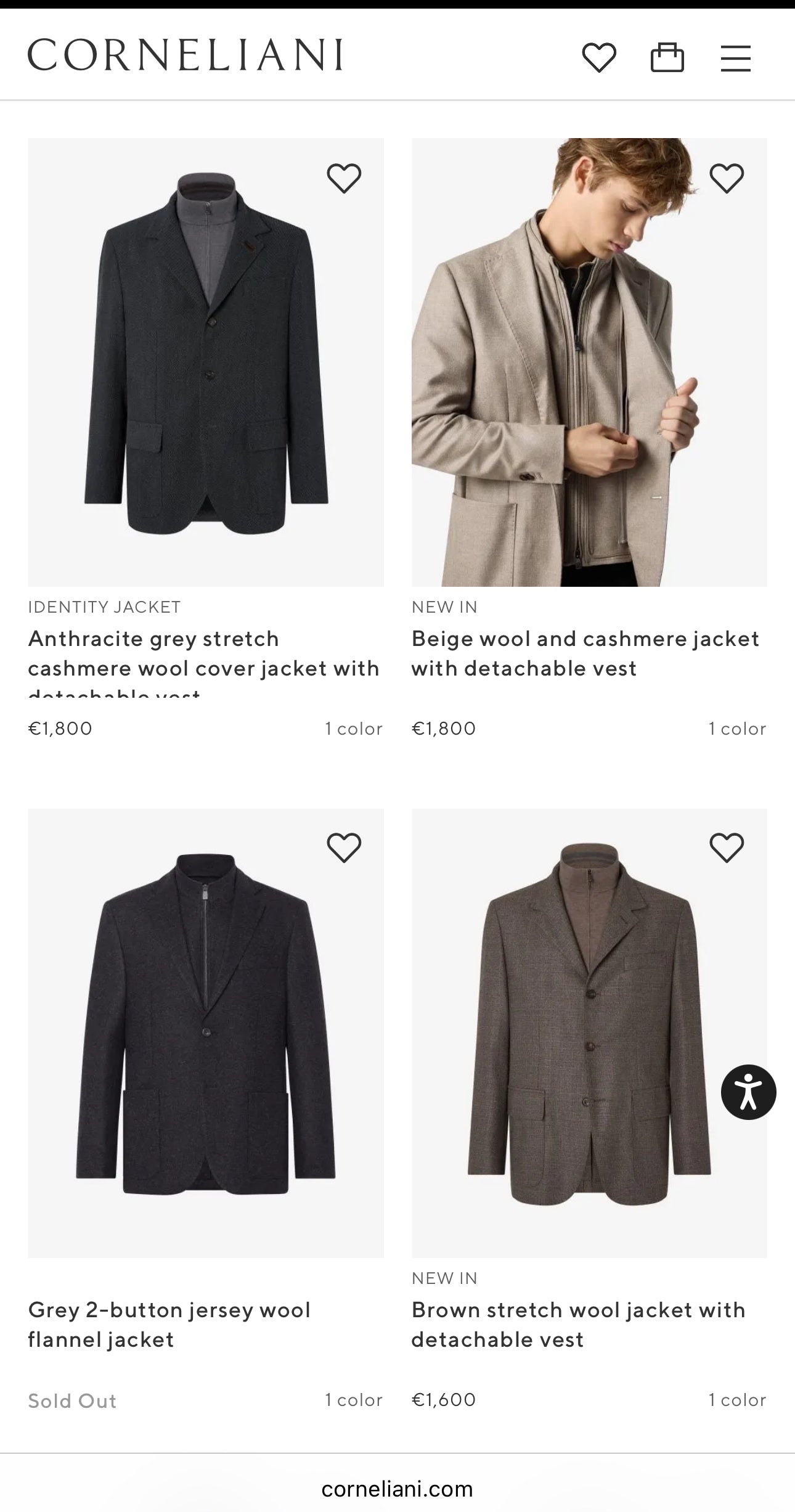 Sacou luxury Corneliani din stofă Chevron de lana si cașmir