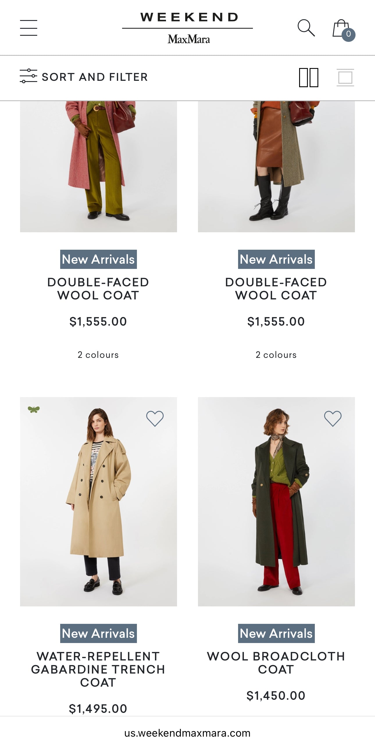 Palton Max Mara negru din lana extrafina în croi deosebit