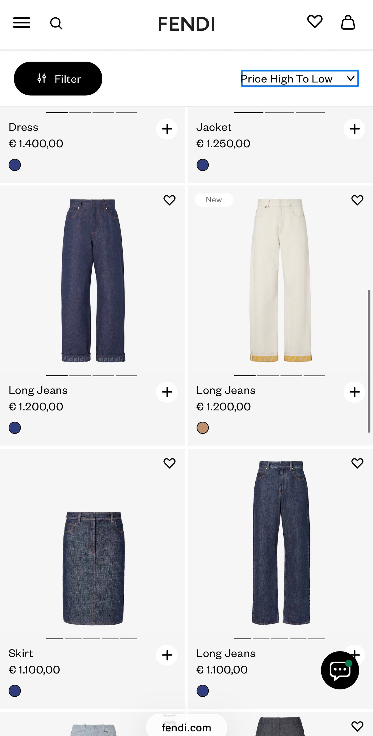 Jeans vintage Fendi indigo wash cu talie înaltă