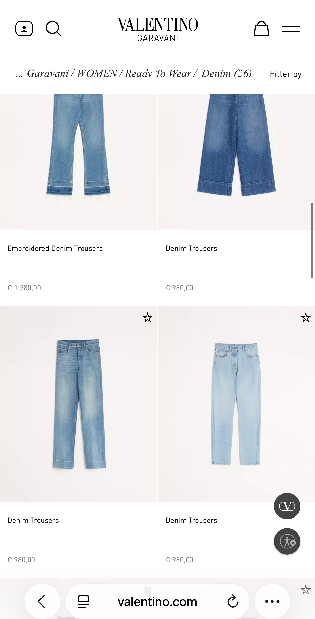 Jeans vintage Valentino de vară cu talie înaltă mom fit