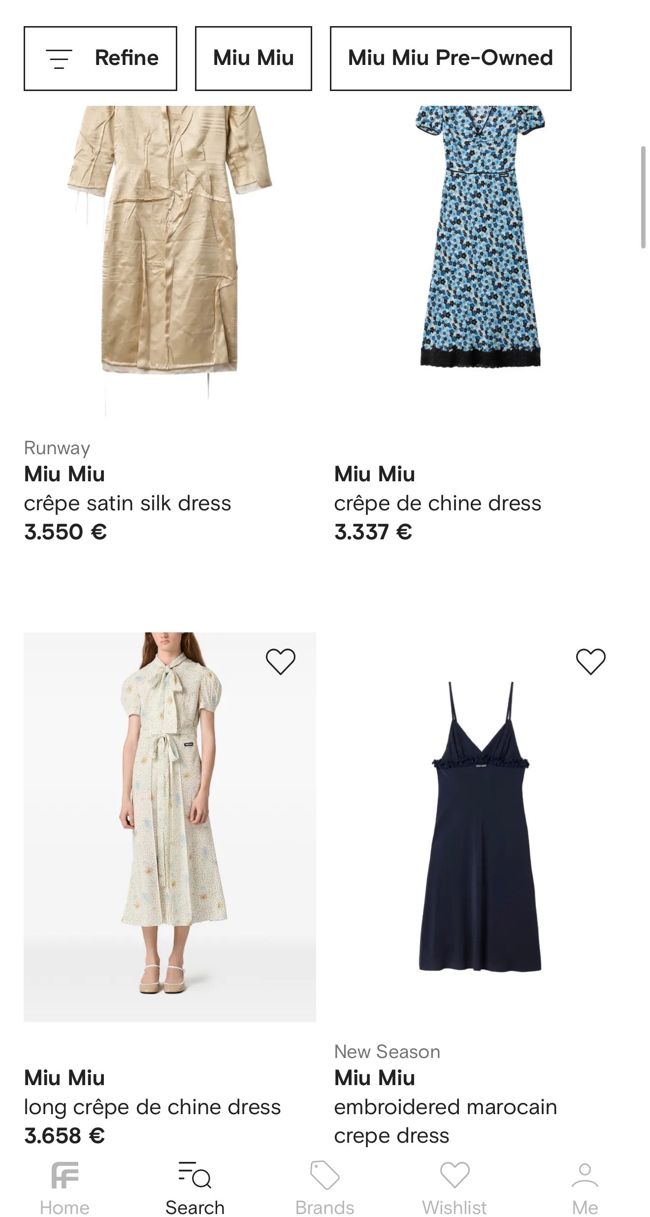 Rochie Miu Miu din mătase matuala nude în croi amplu drapat ultra confortabil