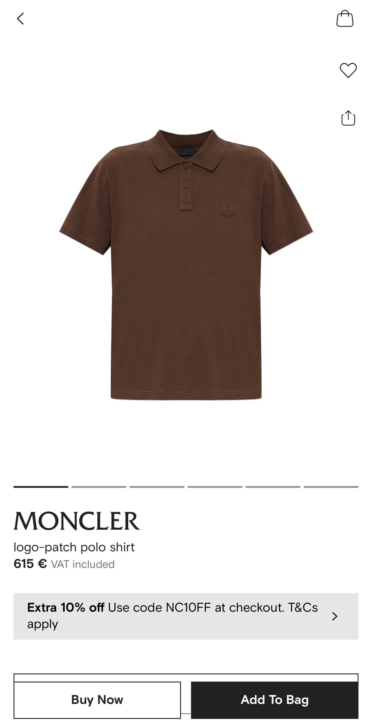Top polo Moncler aqua blue din bumbac de gramaj mare