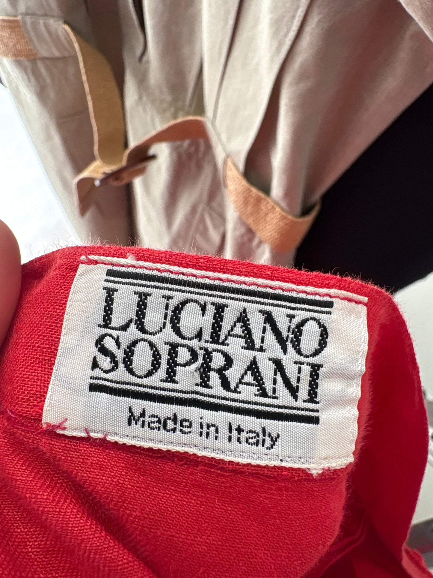 Fustă de brand high end italian din in excepțional cu volane și talie ultra înaltă
