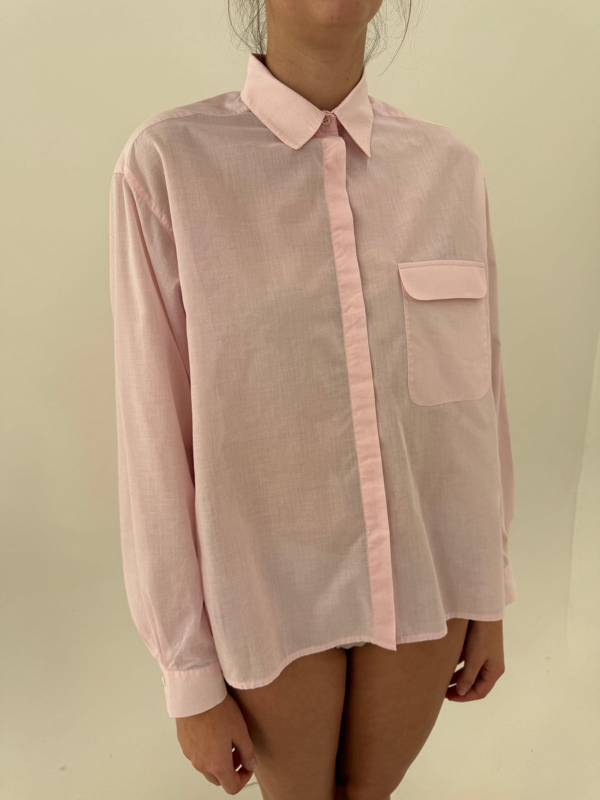 Cămașa din bumbac prmium powder Pink