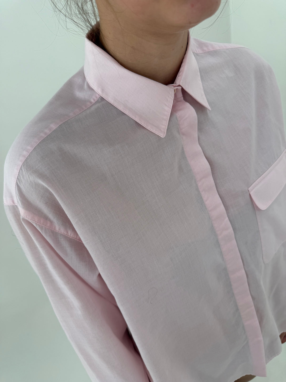 Cămașa din bumbac prmium powder Pink