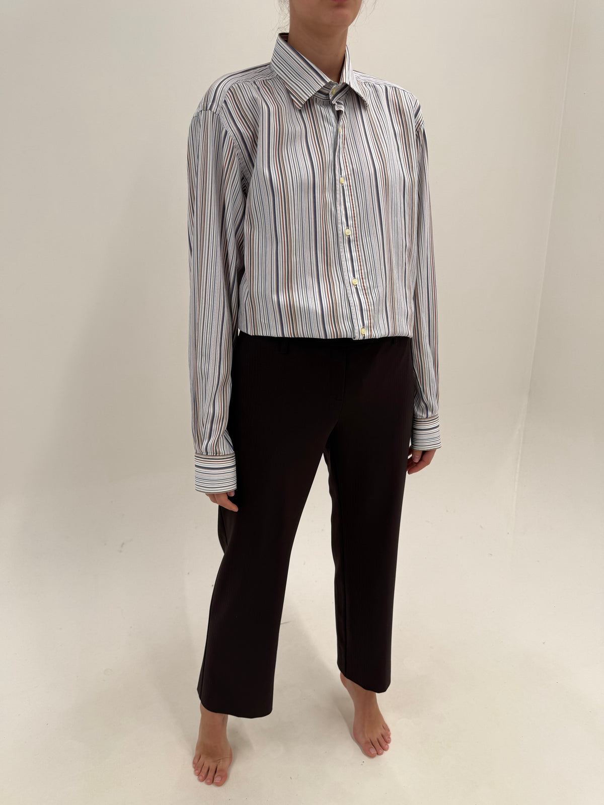 Pantaloni Marella by Max Mara din lana extrafina confort  chocolate brown