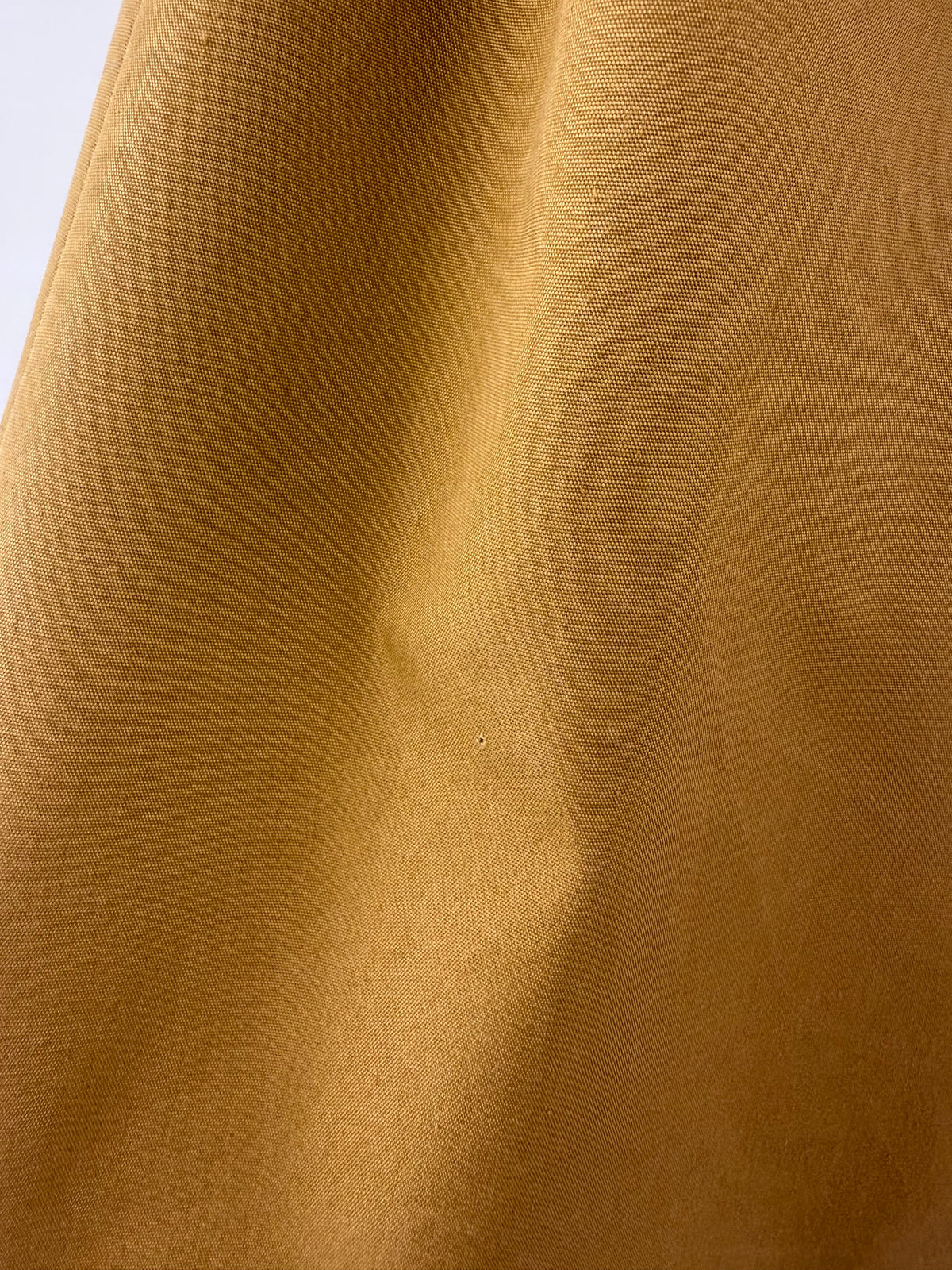 Trench petite cu interior light padded din bumbac mustard yellow și talie marcată