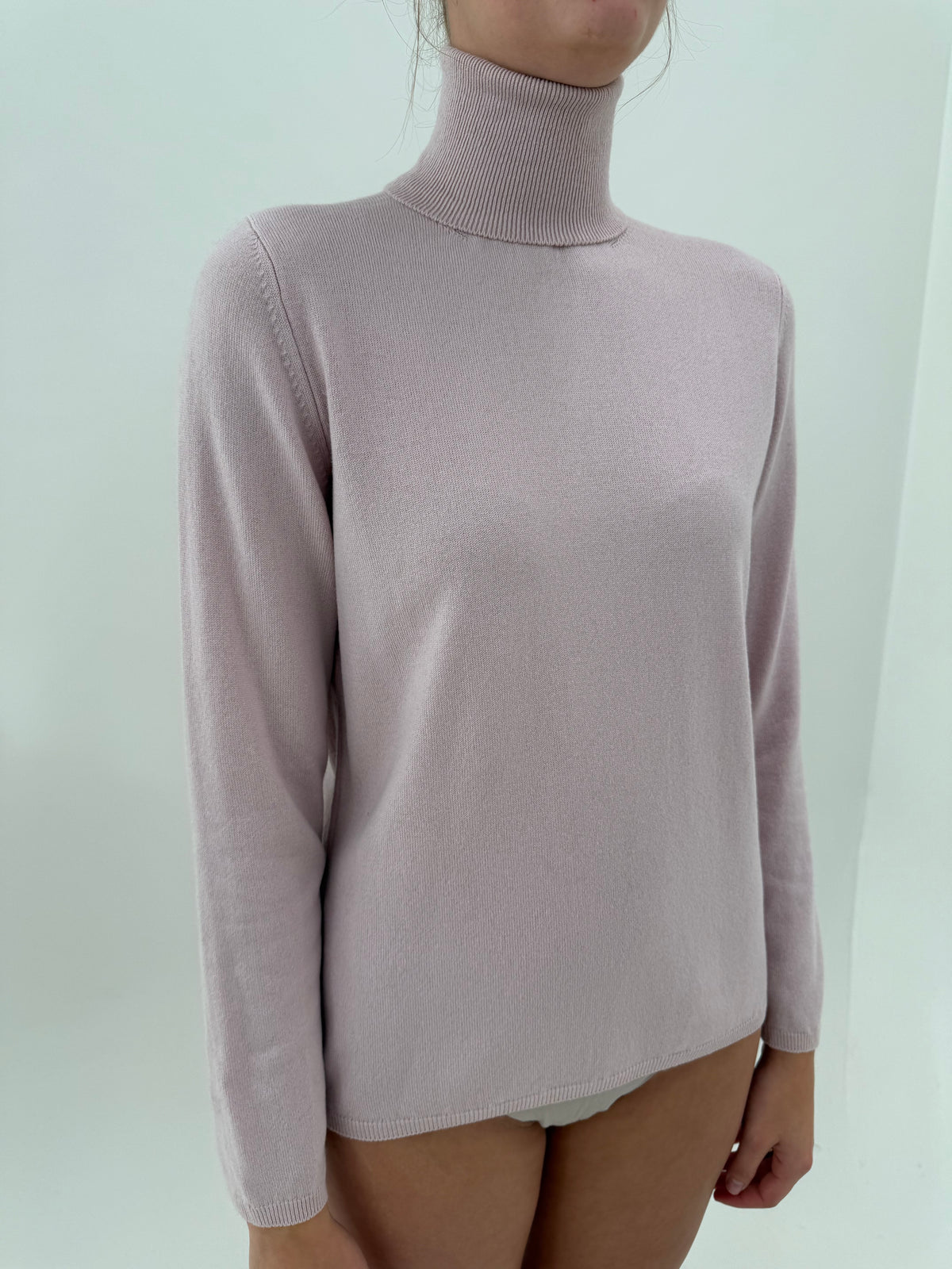 Maleta din cașmir multiply dusty powder Pink
