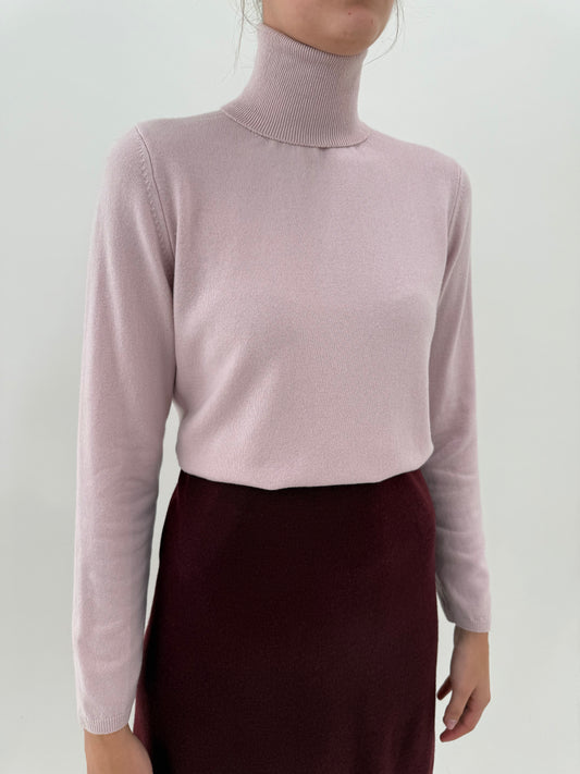 Maleta din cașmir multiply dusty powder Pink
