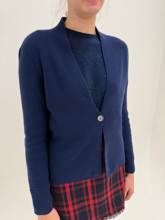 Cardigan din cașmir multiply Navy blue