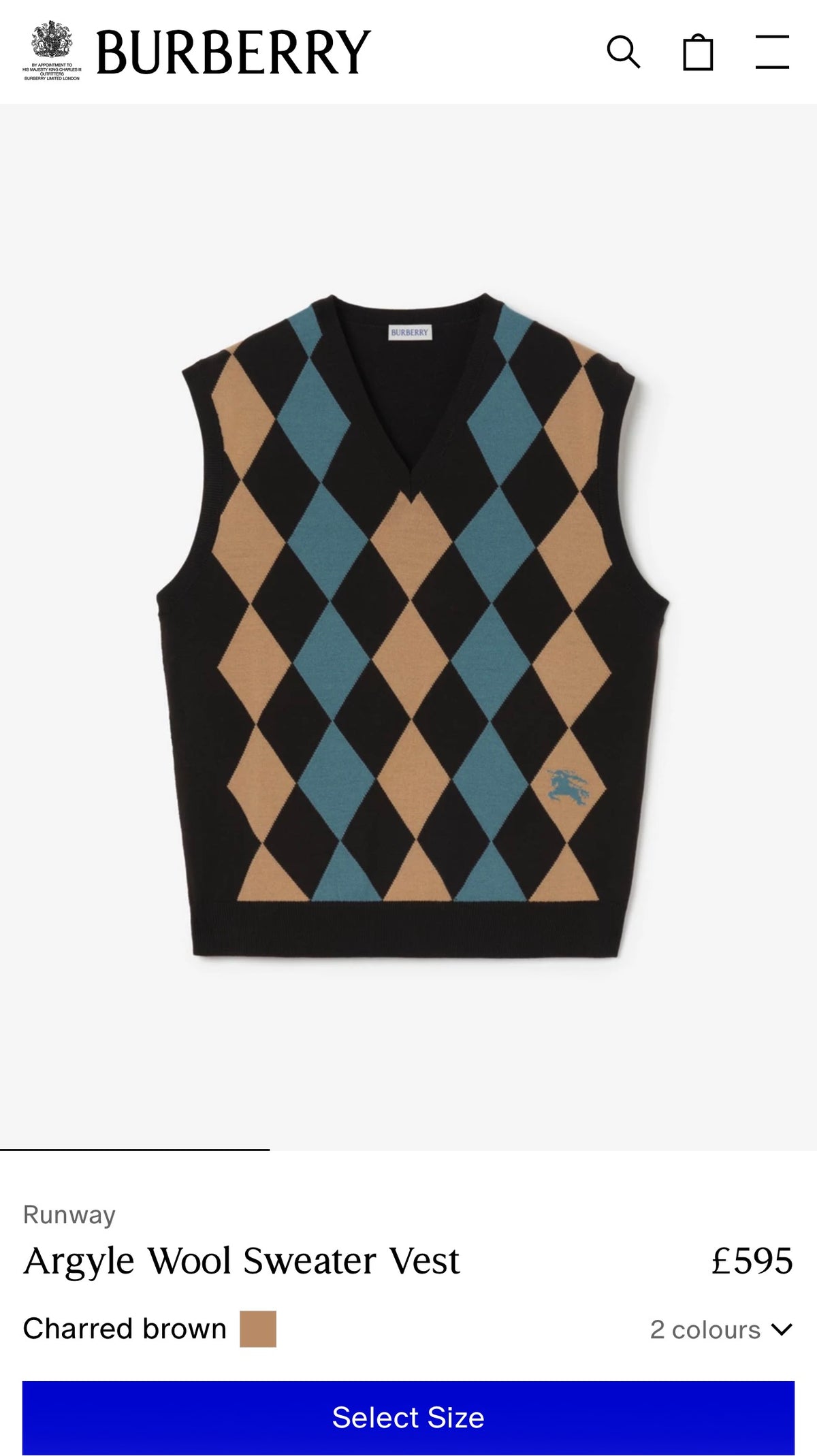 Vestă / top Burberry vintage din lana extrafina în croi ușor cropped