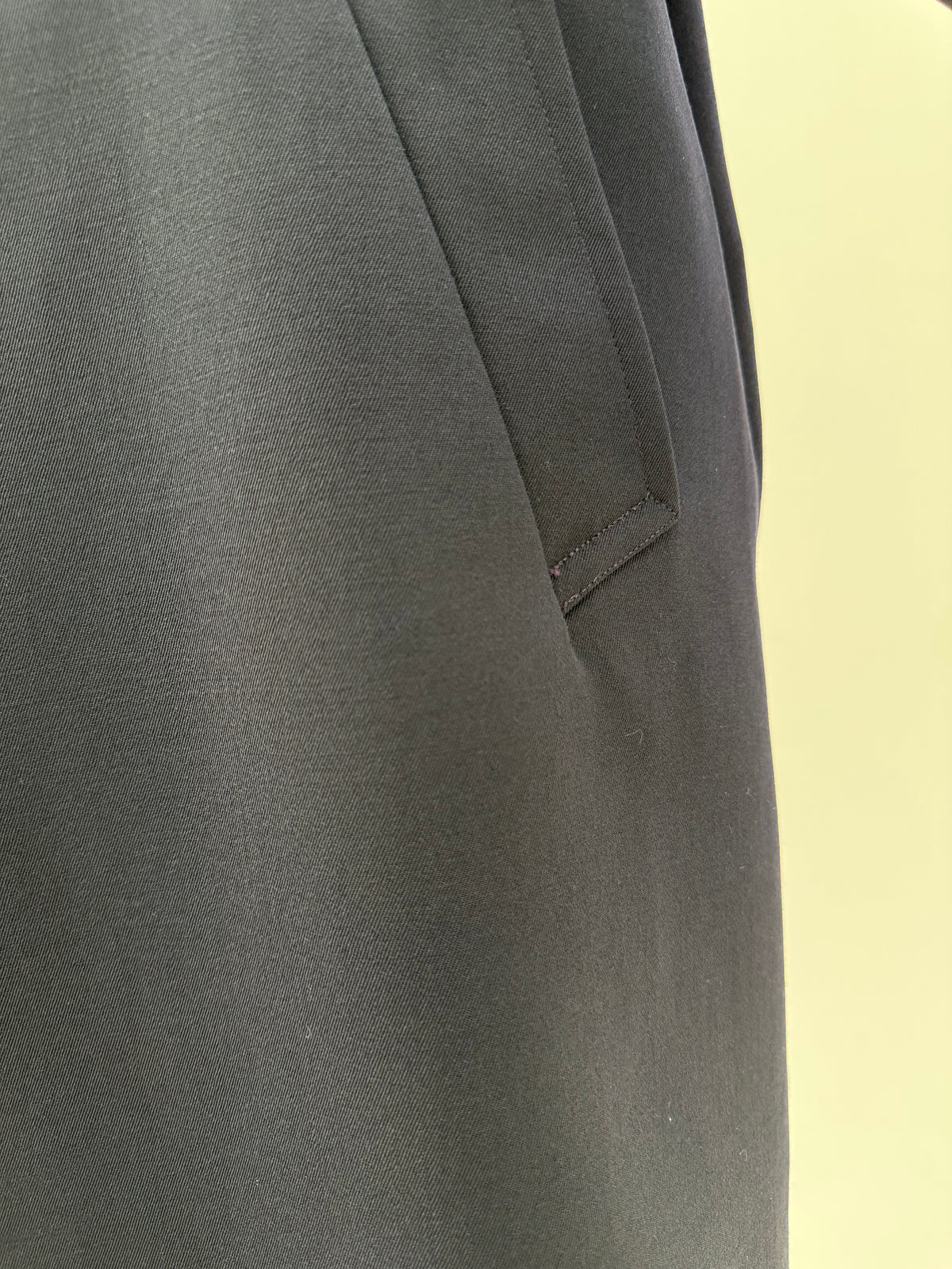 Trench luxury Aquascutum din gabardină de lana weatherproof (vânt și apă) plină structurată