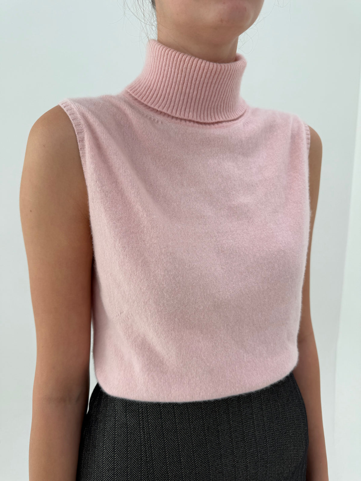Maleta de brand premium  René Lezard din cașmir powder Pink