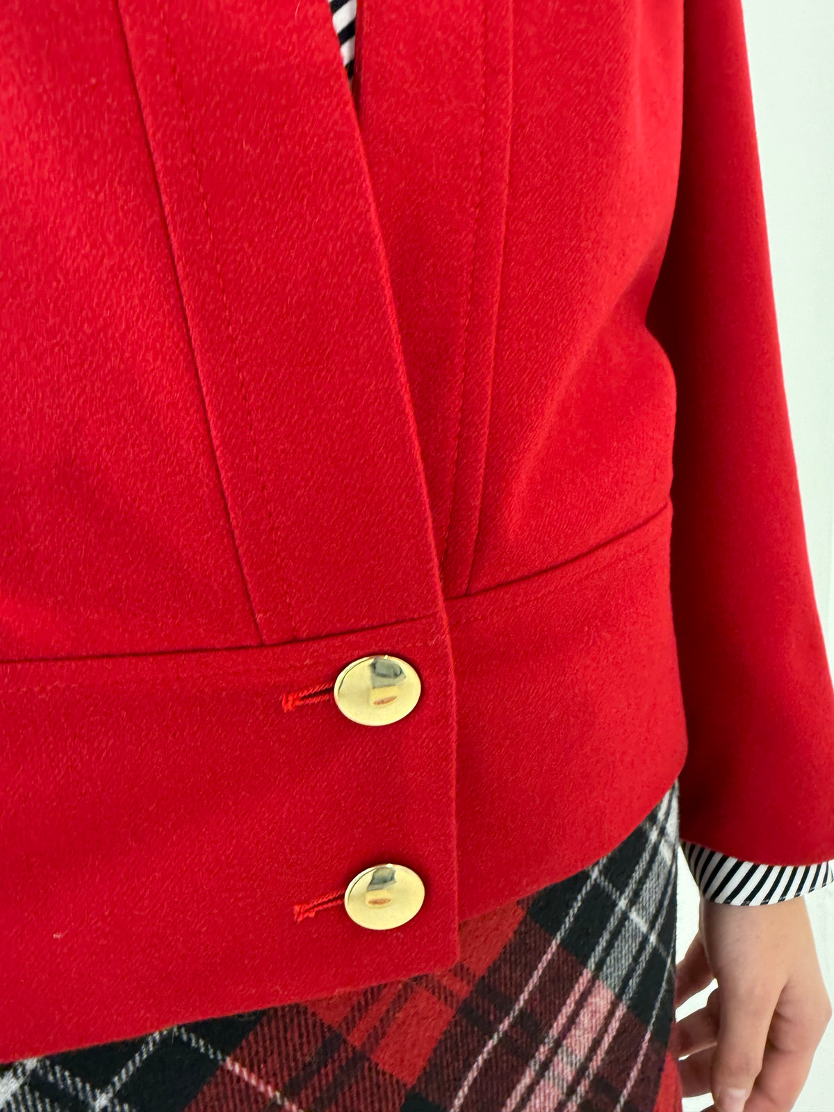 Jacheta vintage italiană în croi retro modern din stofă excepțională de lana