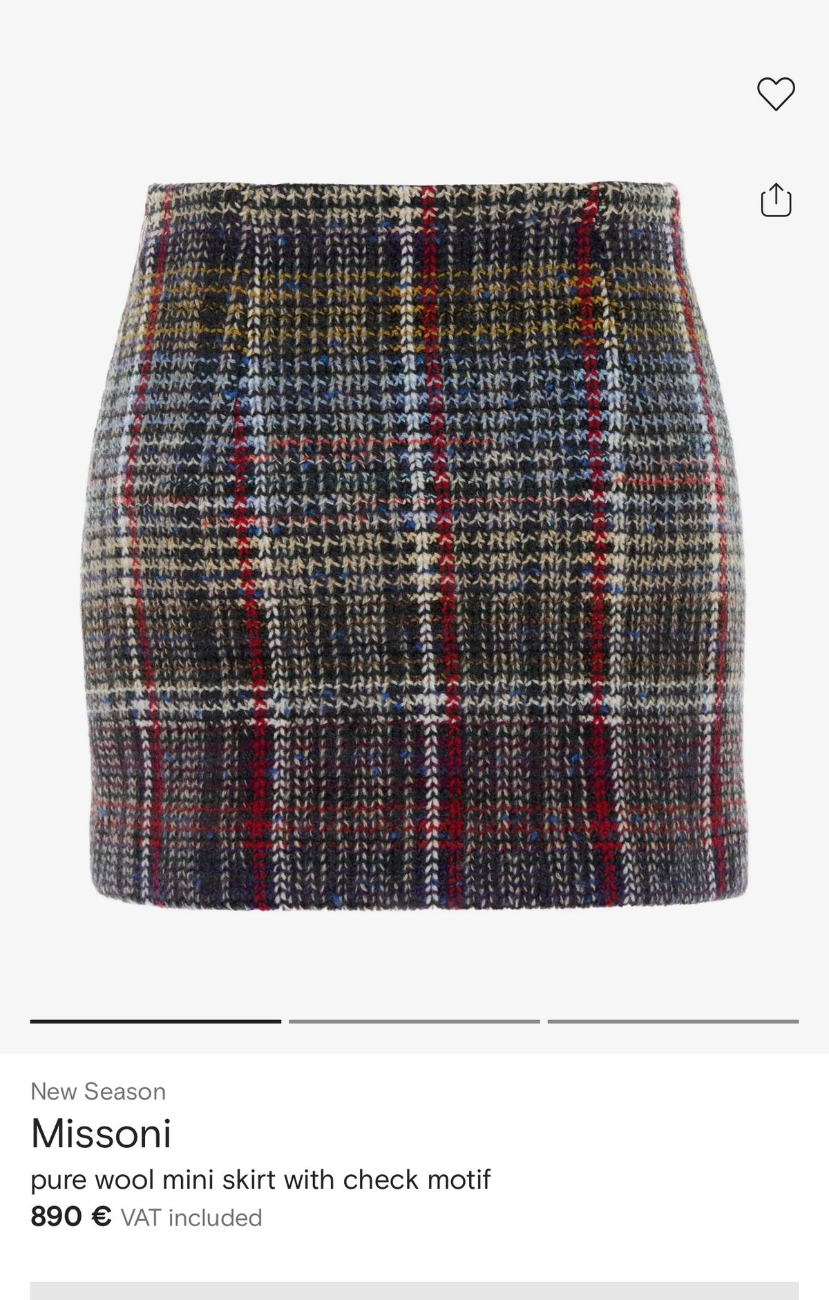 Fustă vintage Missoni creion mini brick red din lana extrafina cu clapete arhitecturale