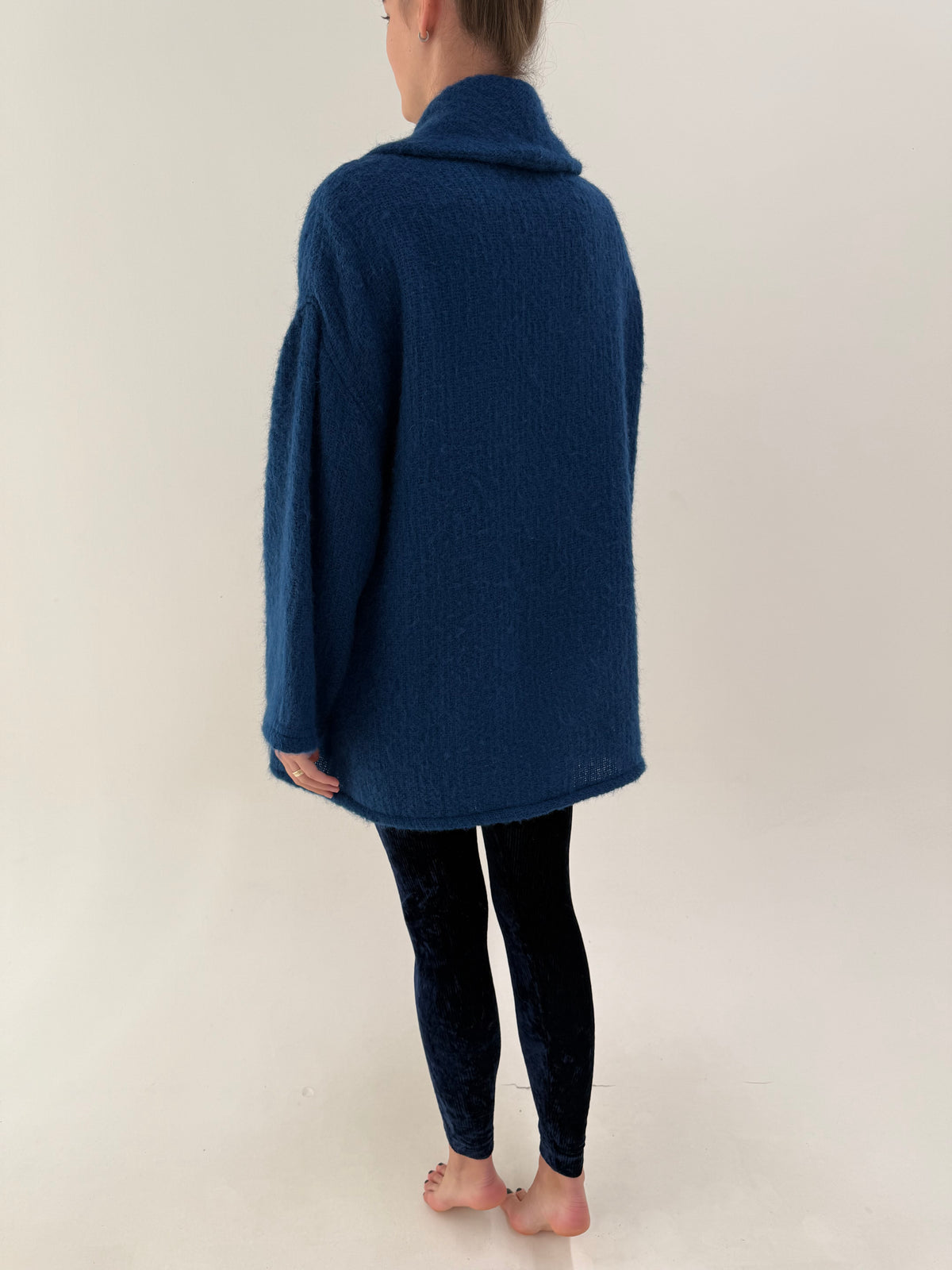 Palton Missoni vintage în croi oversized din mohair și lana căptușit cu mătase naturală