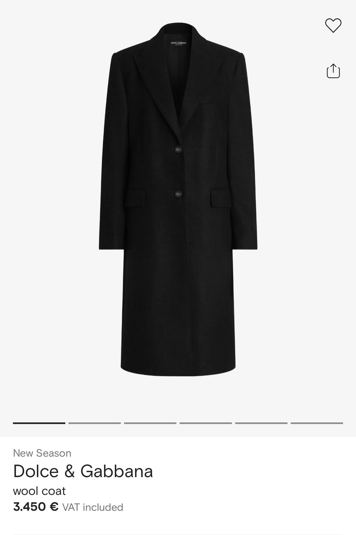 Palton Dolce&Gabbana negru din lana extrafina cu interior colorat și blană de nurcă