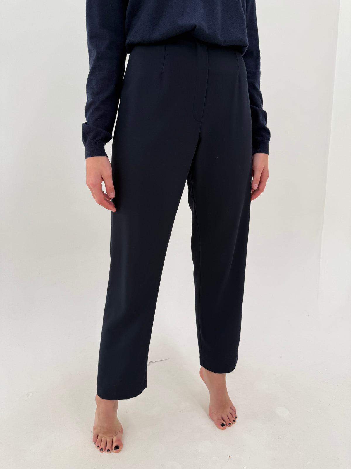 Pantaloni clasici din stofă plină de lana extrafina ultra confort