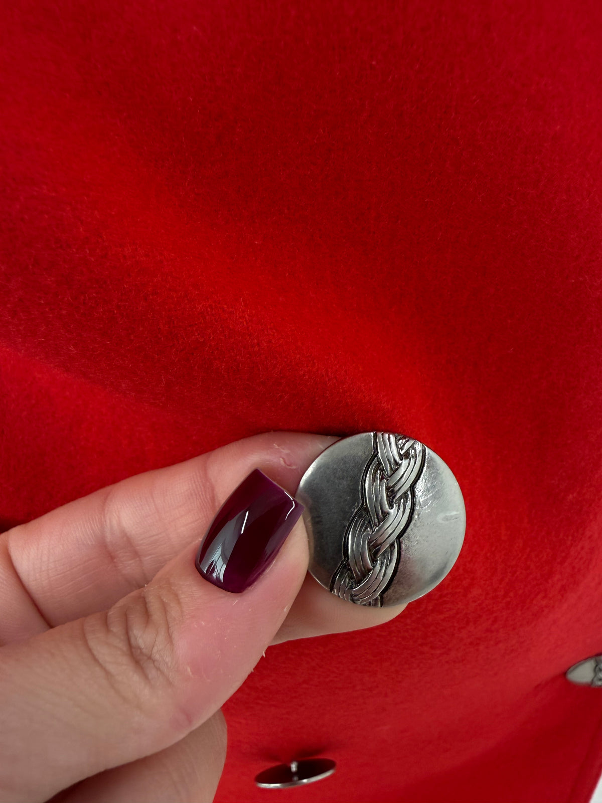 Jacheta de brand luxury vintage italian din lana extrafina cu închidere dublă