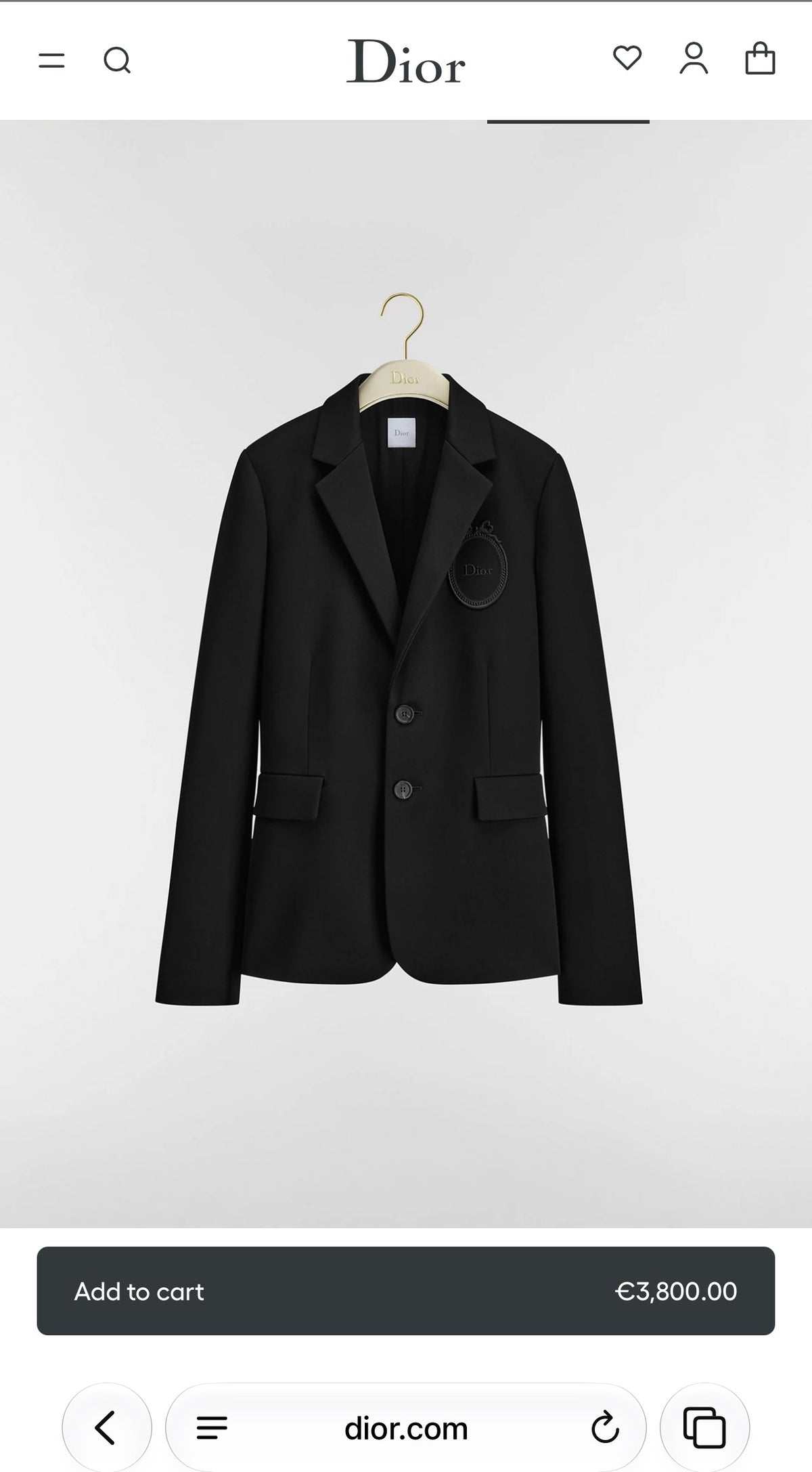 Sacou Dior vintage din tweed gros Chevron de cașmir alb negru și Căptușeală monogramată Dior