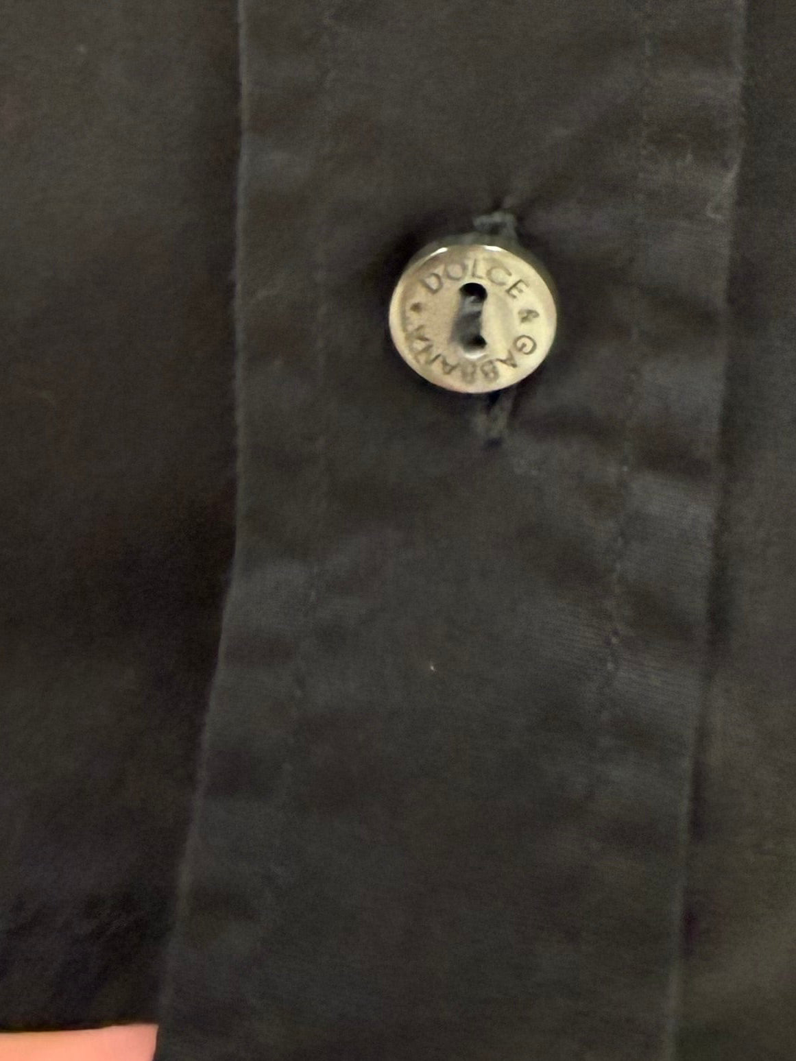Cămașa neagră Dolce&Gabbana din poplin de bumbac