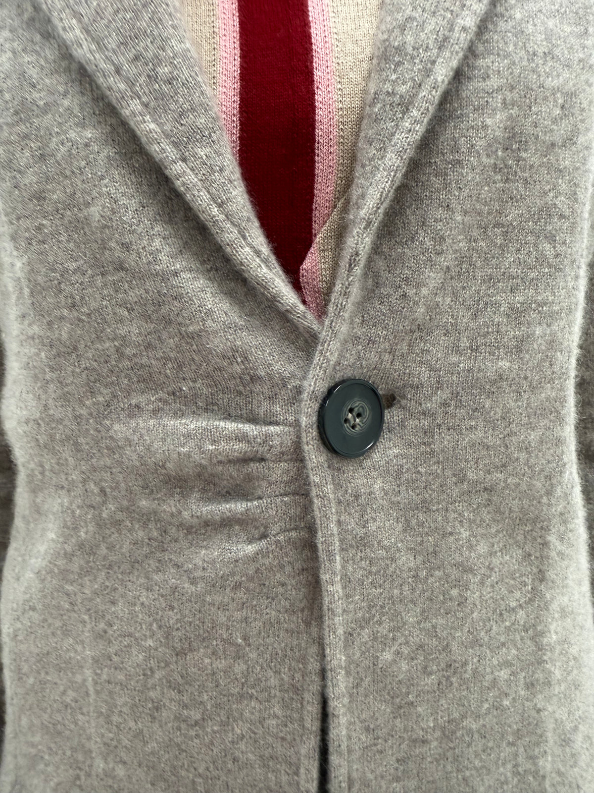 Cardigan gros tip Sacou din cașmir cu încheiere tip smoking