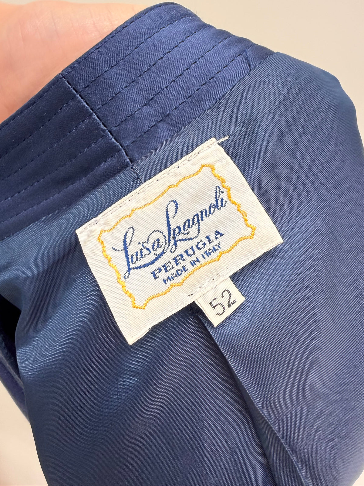 Sacou Luisa Spagnoli elegant din lana extrafina structurată cornflower blue